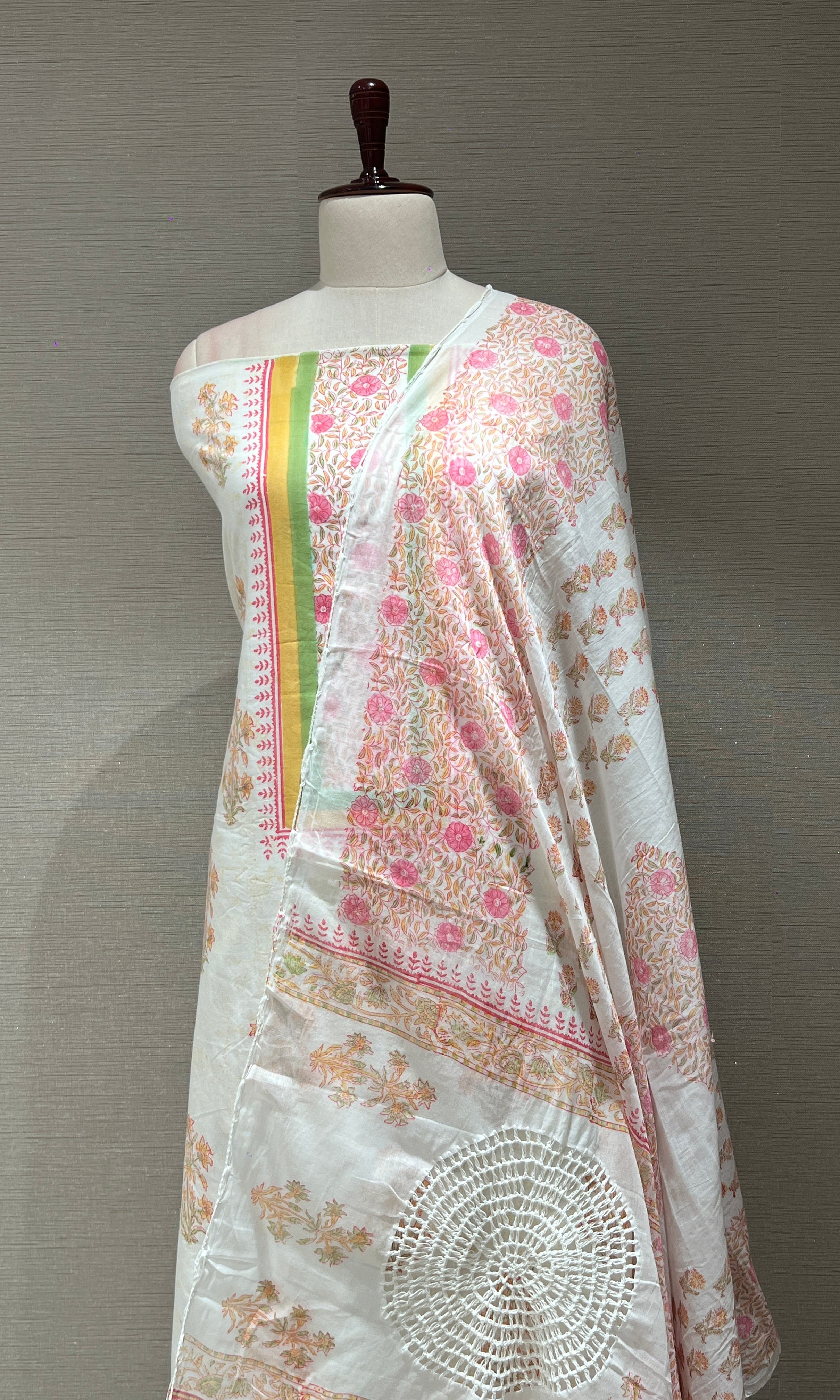 Yellow dress material