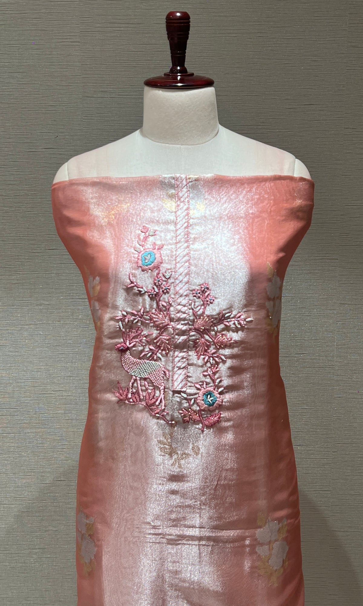 Pink dress material