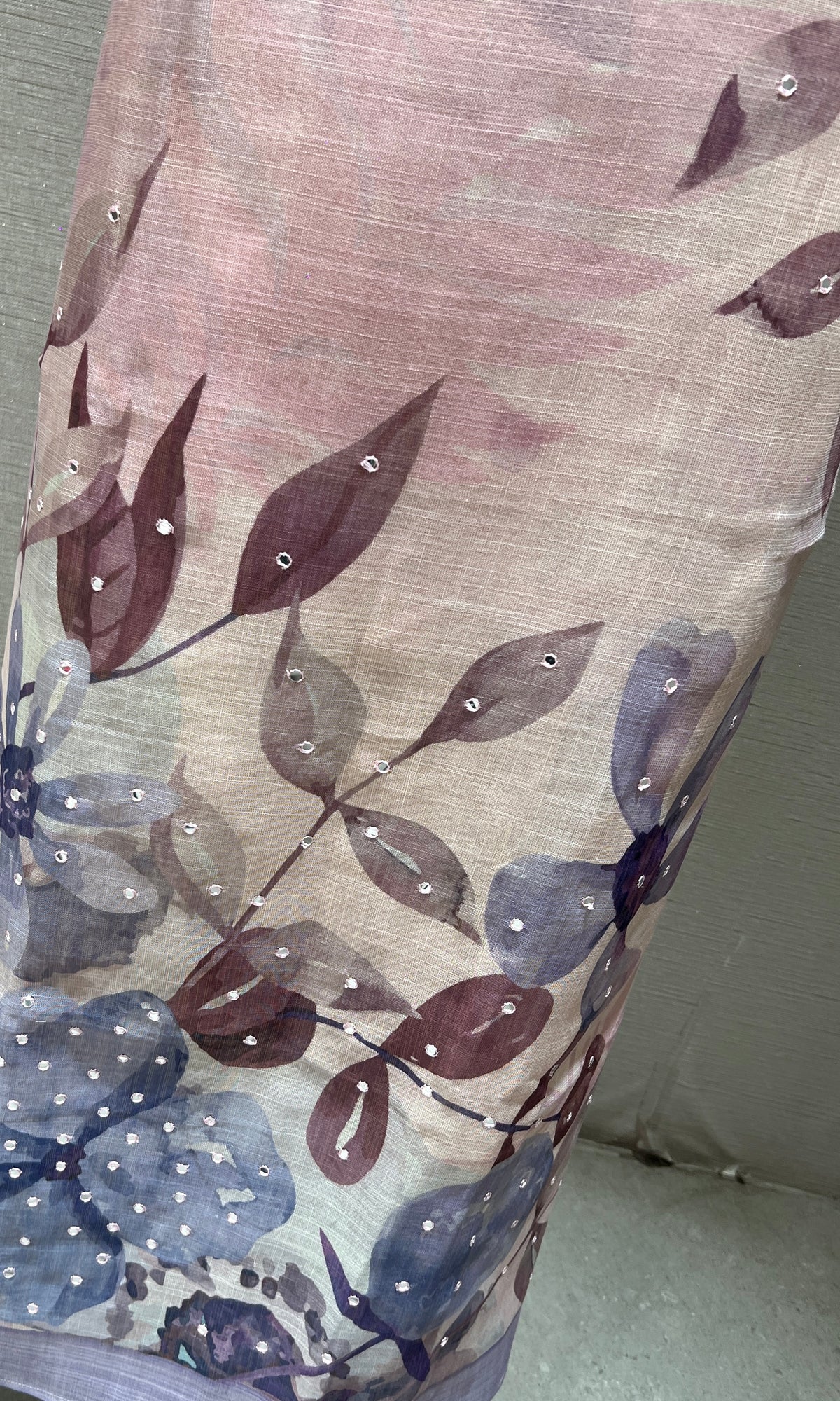 Purple dress material