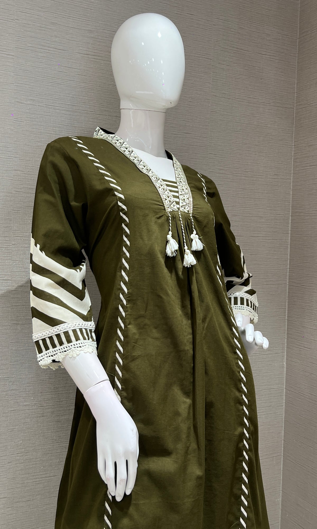 Mehandi green KURTA Set
