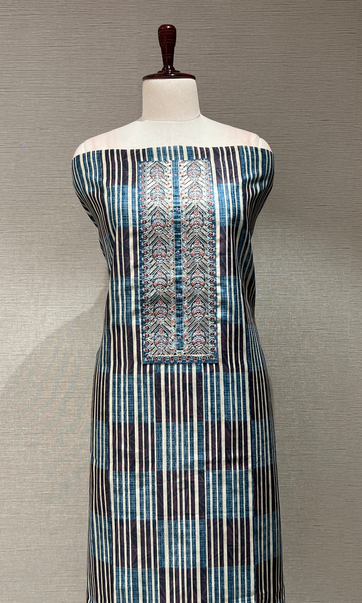 Blue dress material