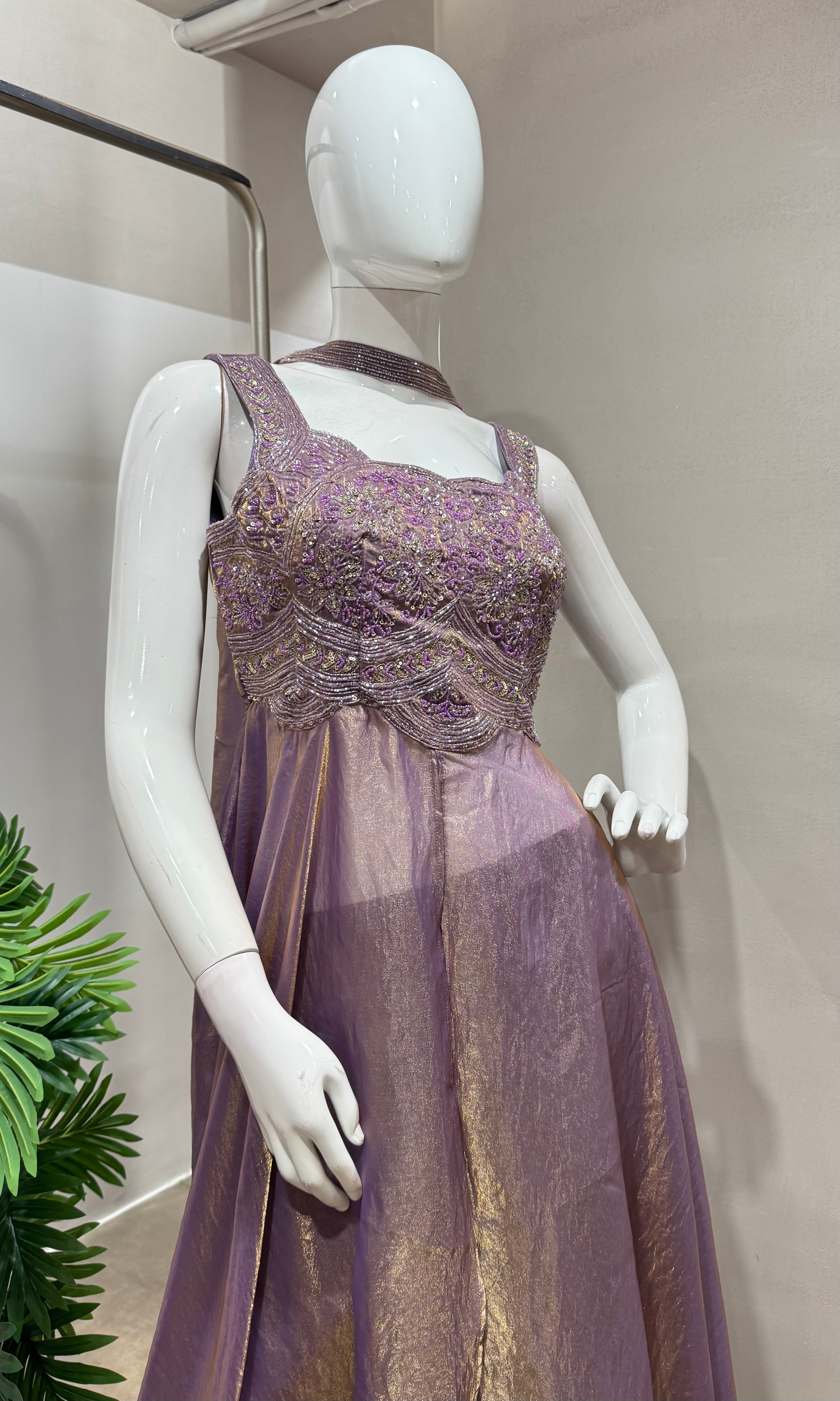 Violet EMBROIDERED ANARKALI