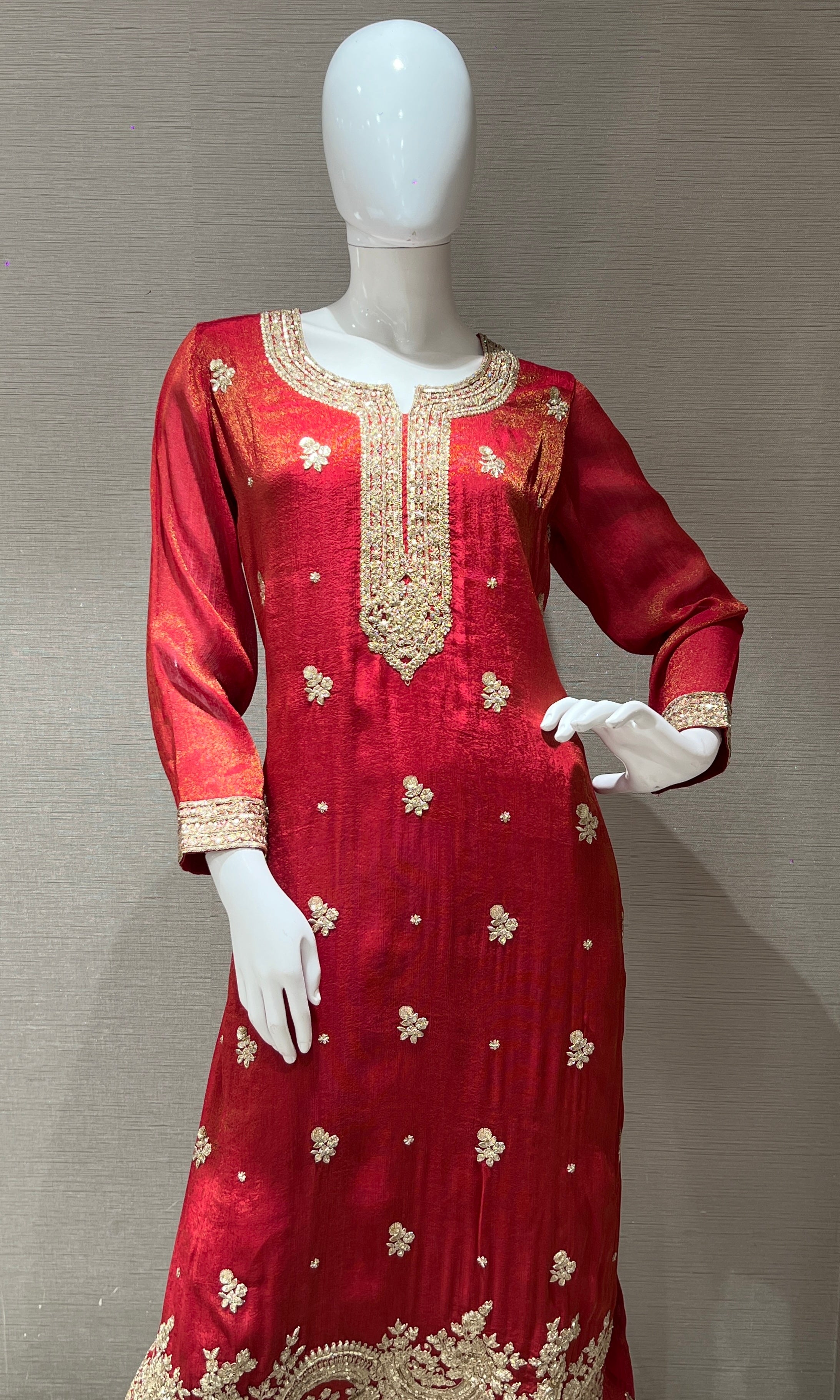Cosmic Red Kurta Set