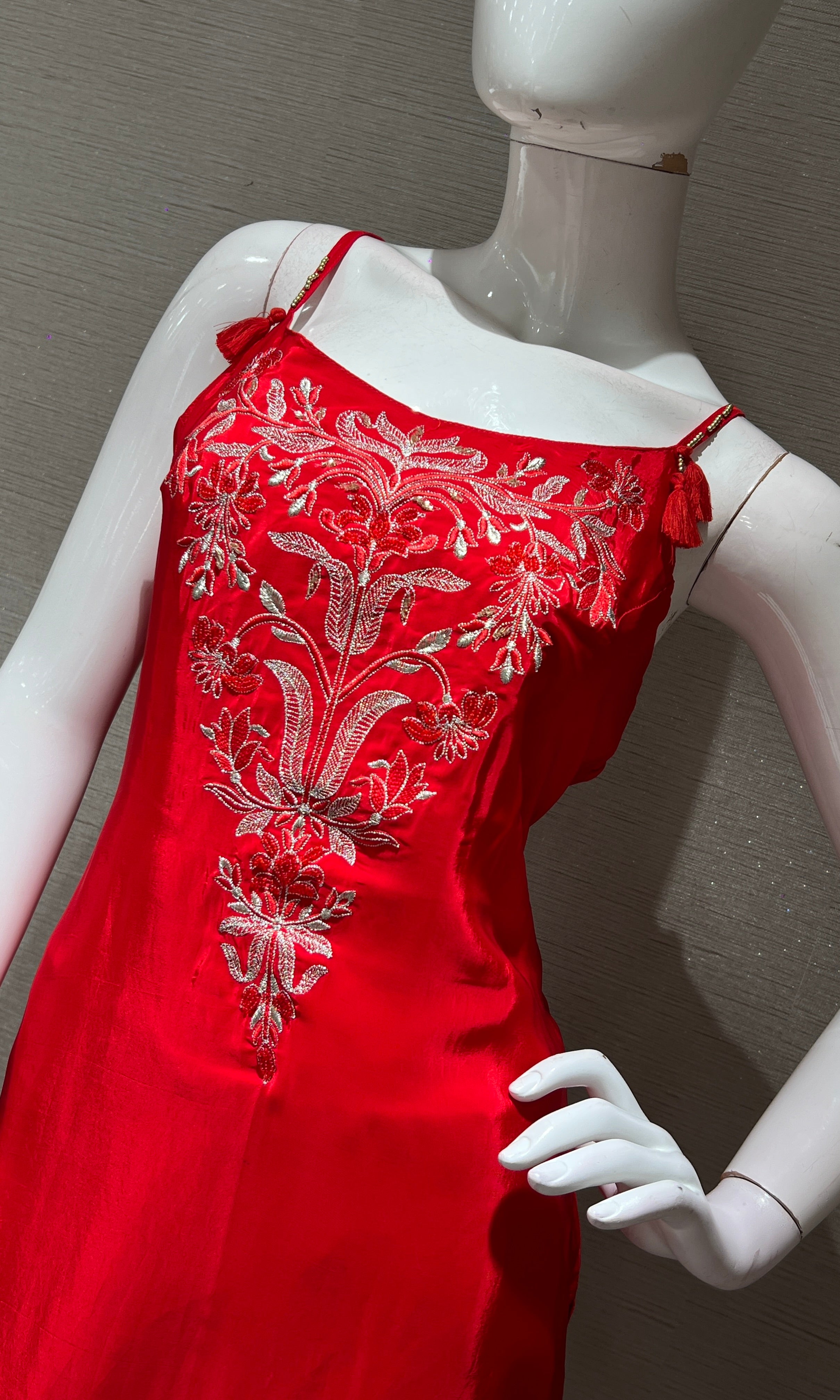 CHILLI RED GEORGETTE SALWAR SUIT