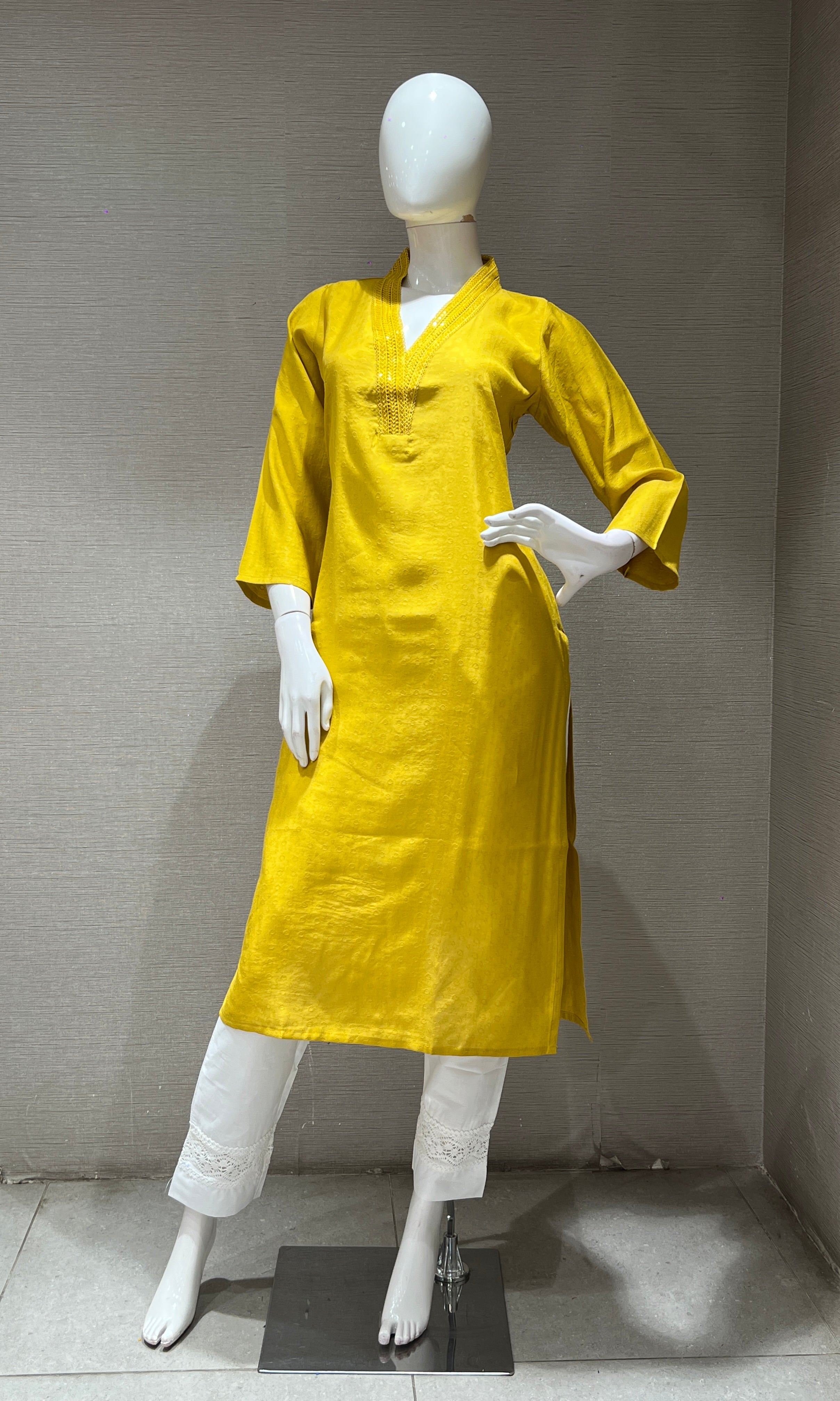 Mustard yellow Kurti top