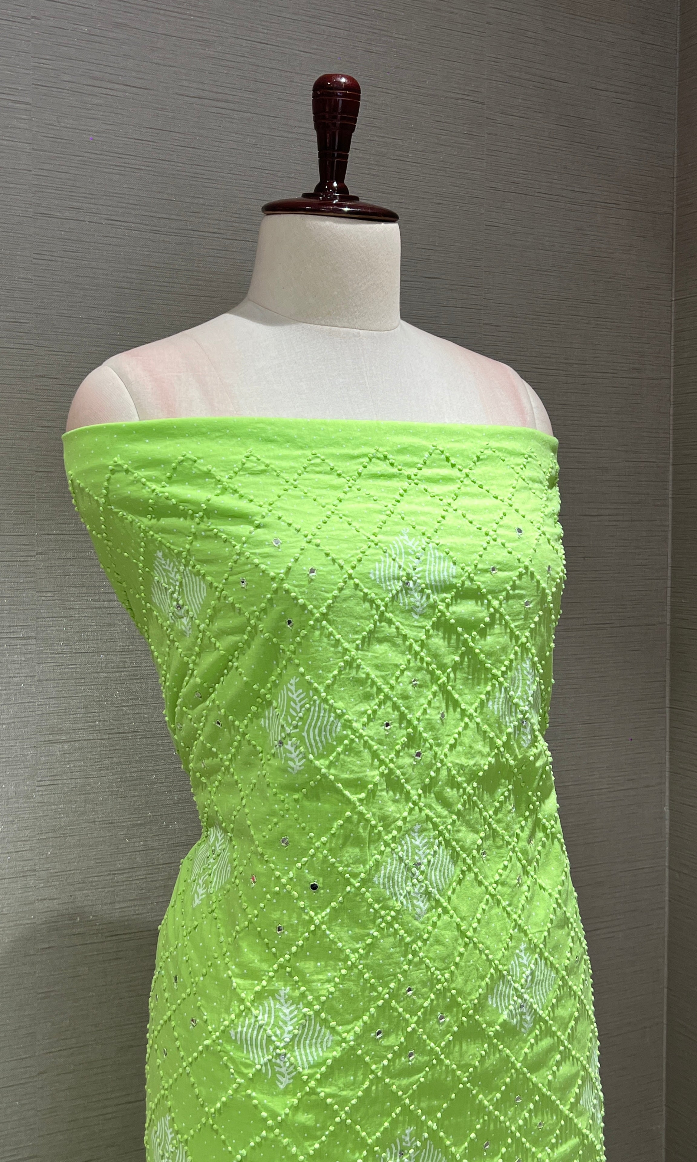 GREEN dress material