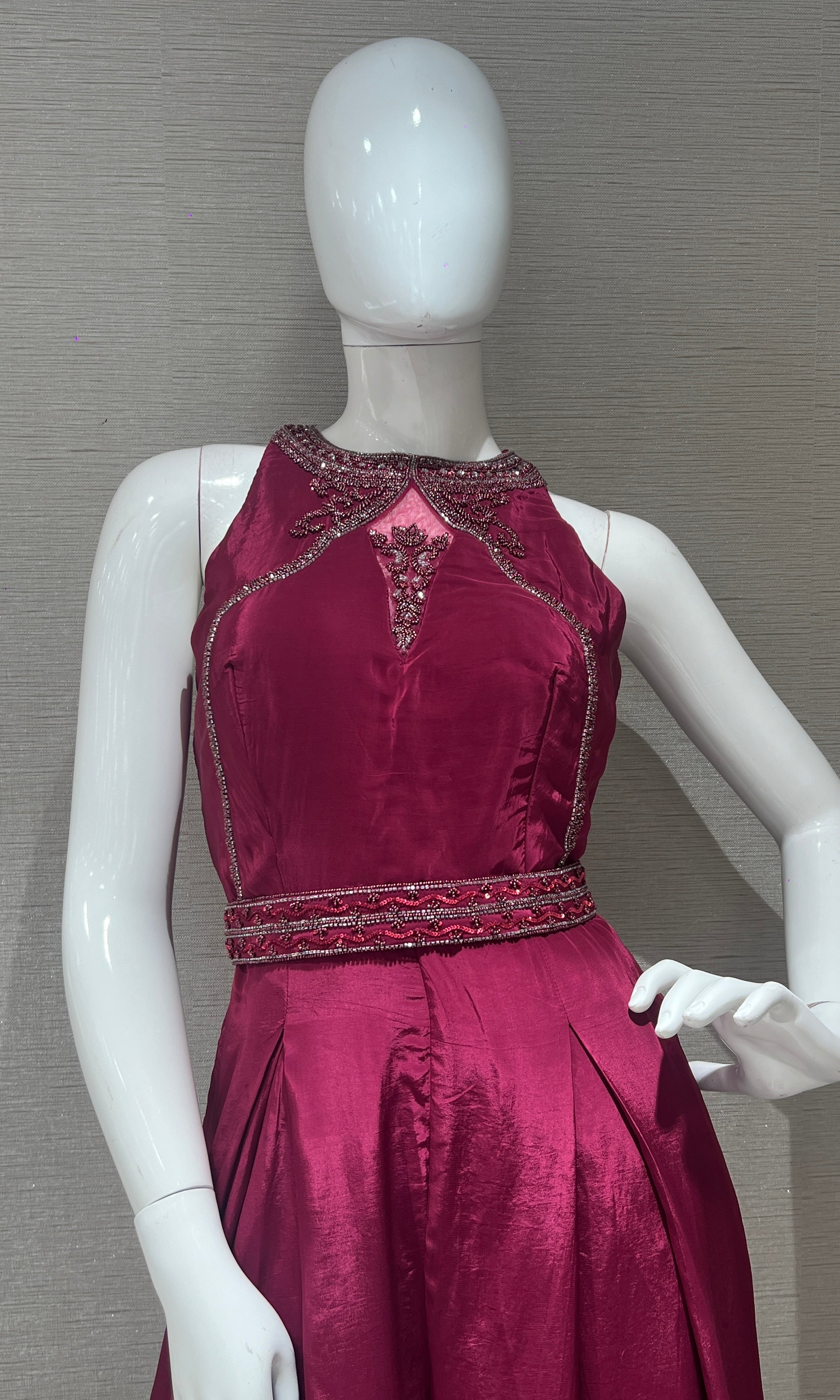 Pink jumpsuit dress