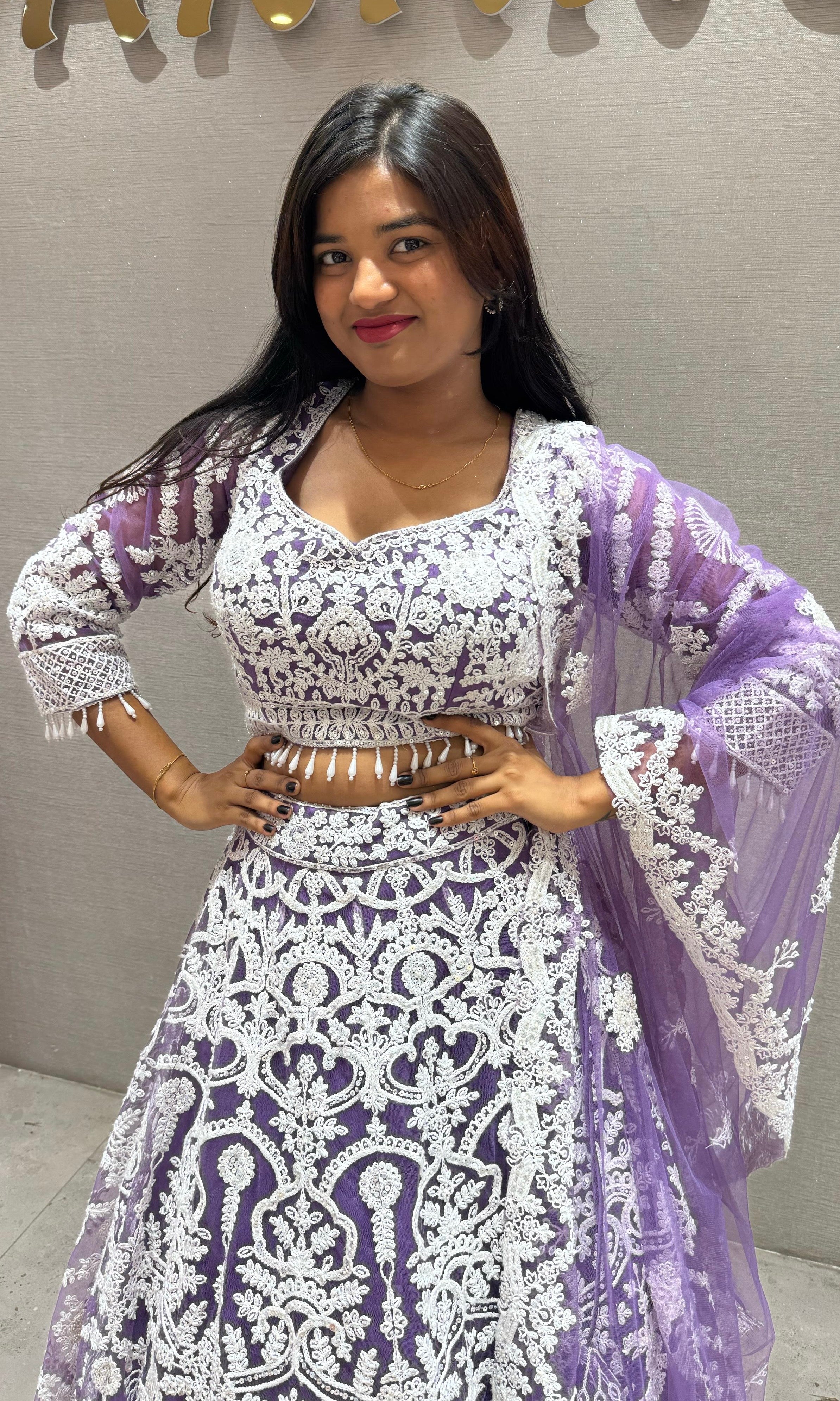 Light purple lehenga
