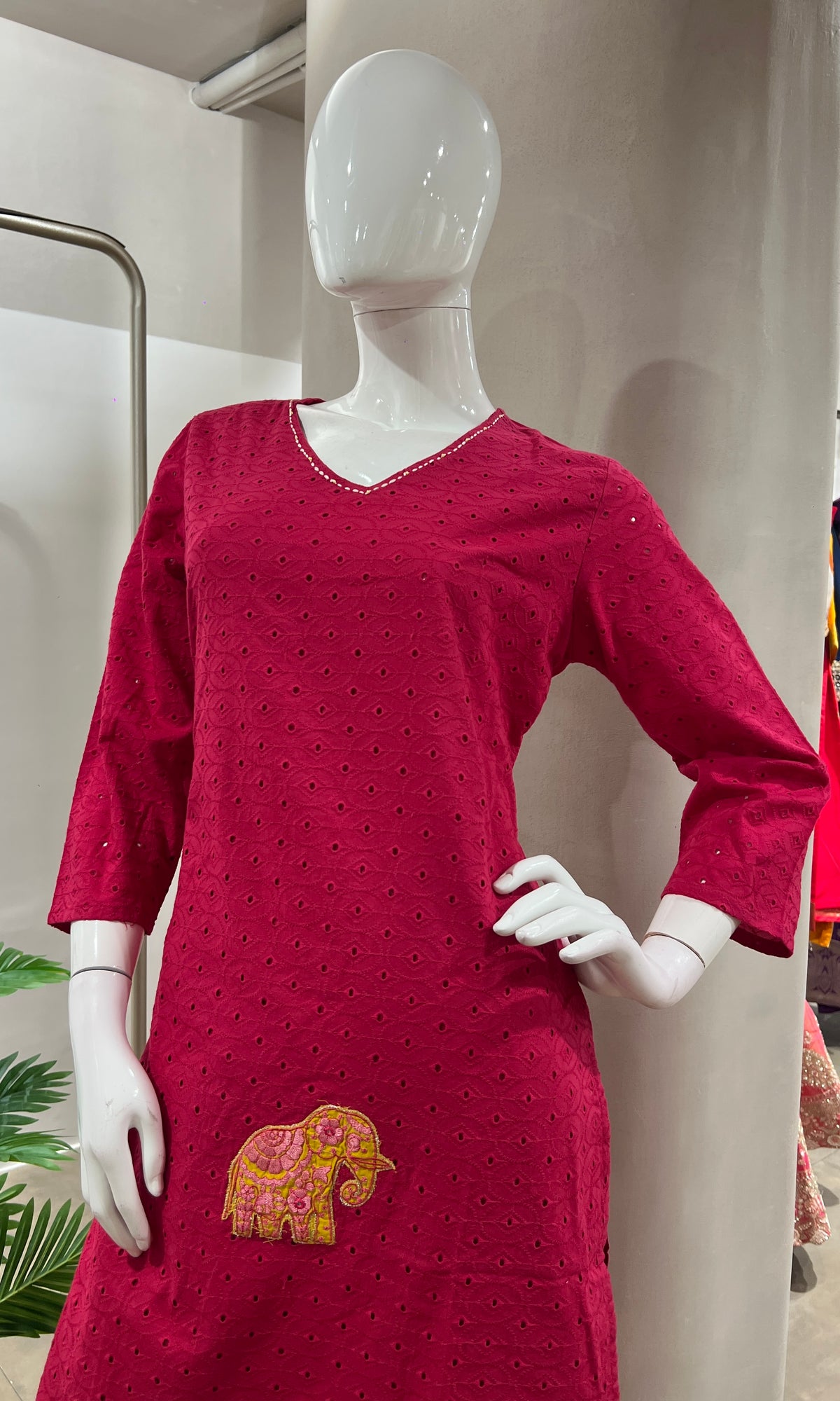 PINK ETHNIC KURTA SET