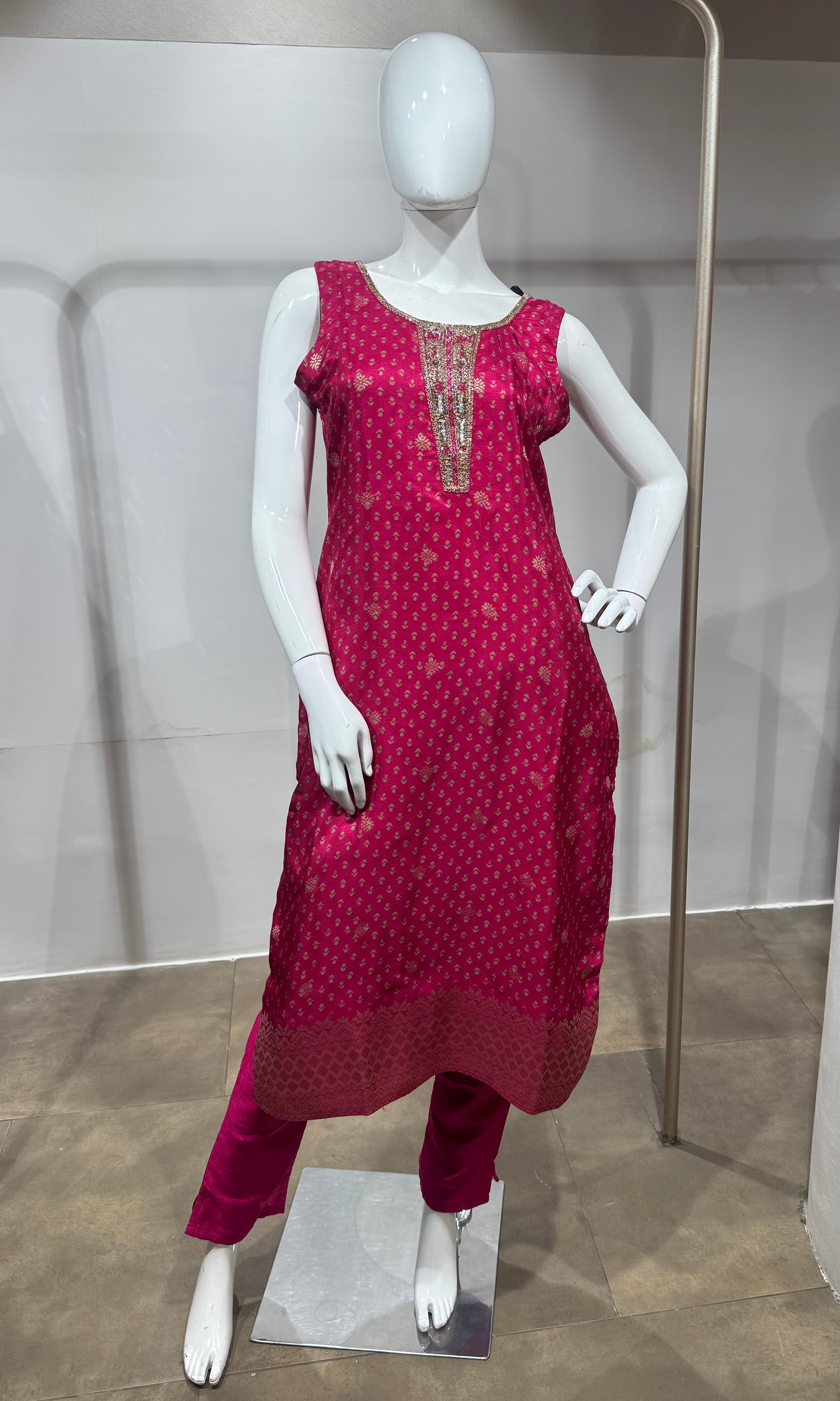RANI and gold ethnic kurta set