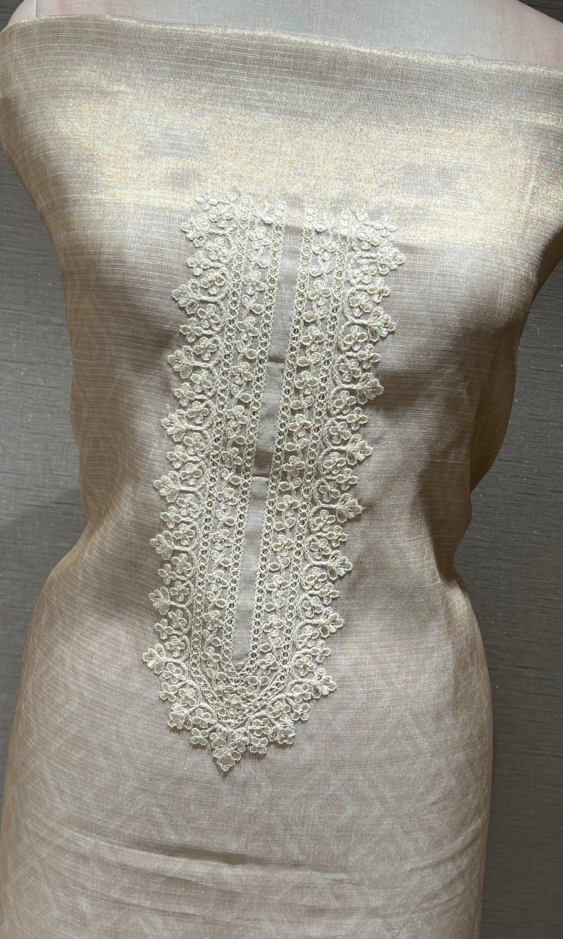 Ivory dress material