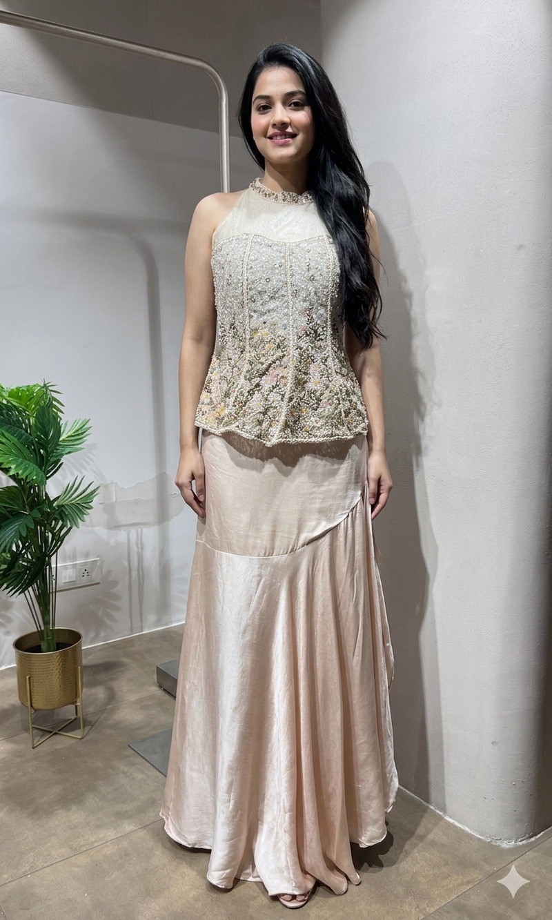 FAWN Embroidered CORSET with Skirt