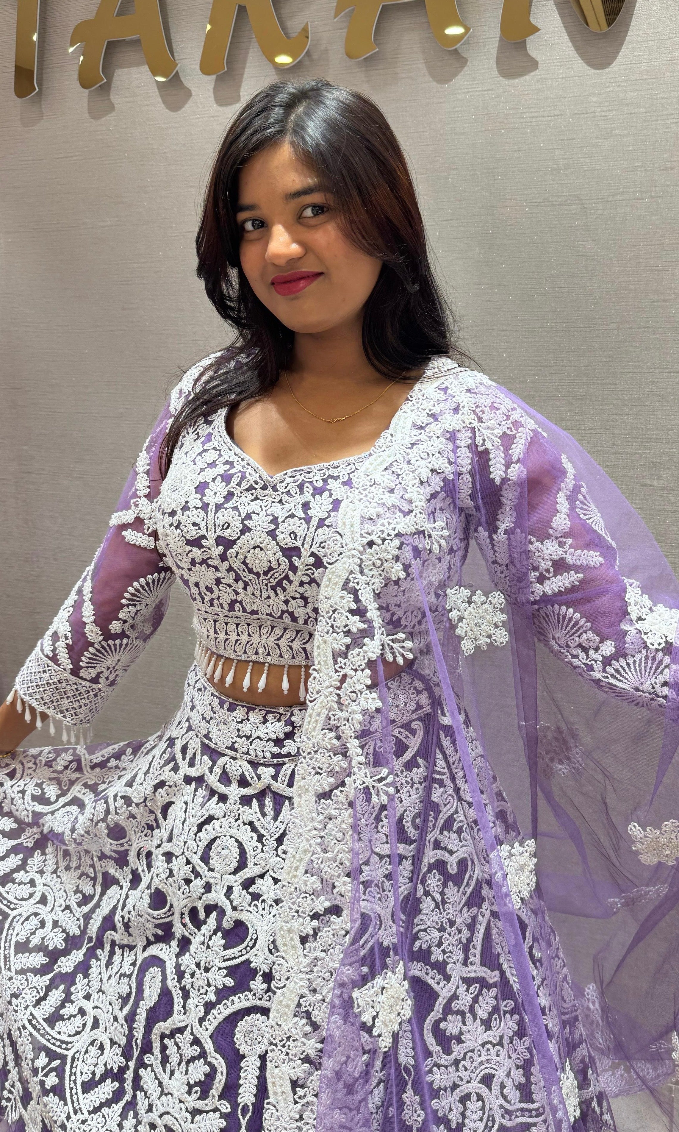 Light purple lehenga