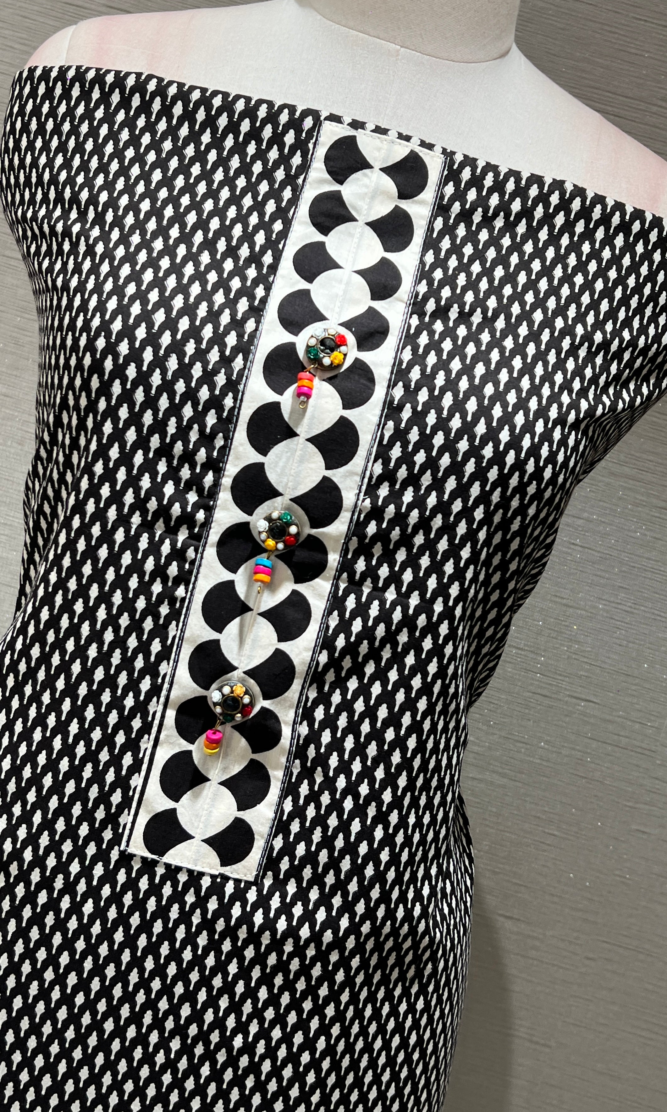 Black dress material