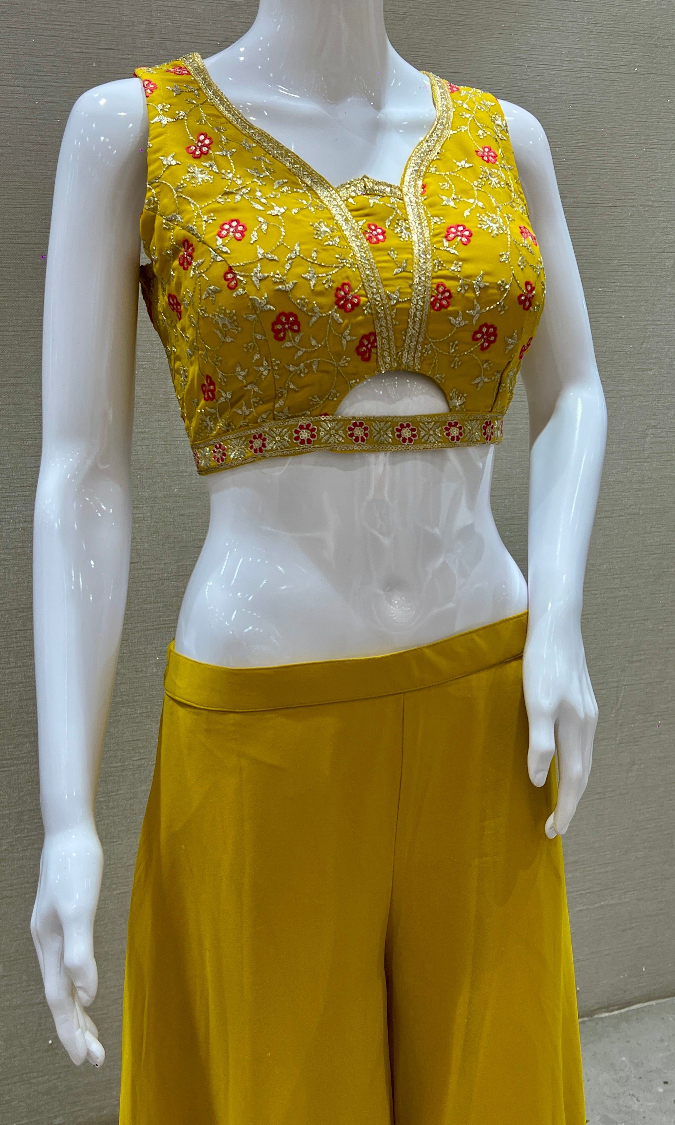 Sunlit Blossom Palazzo Set