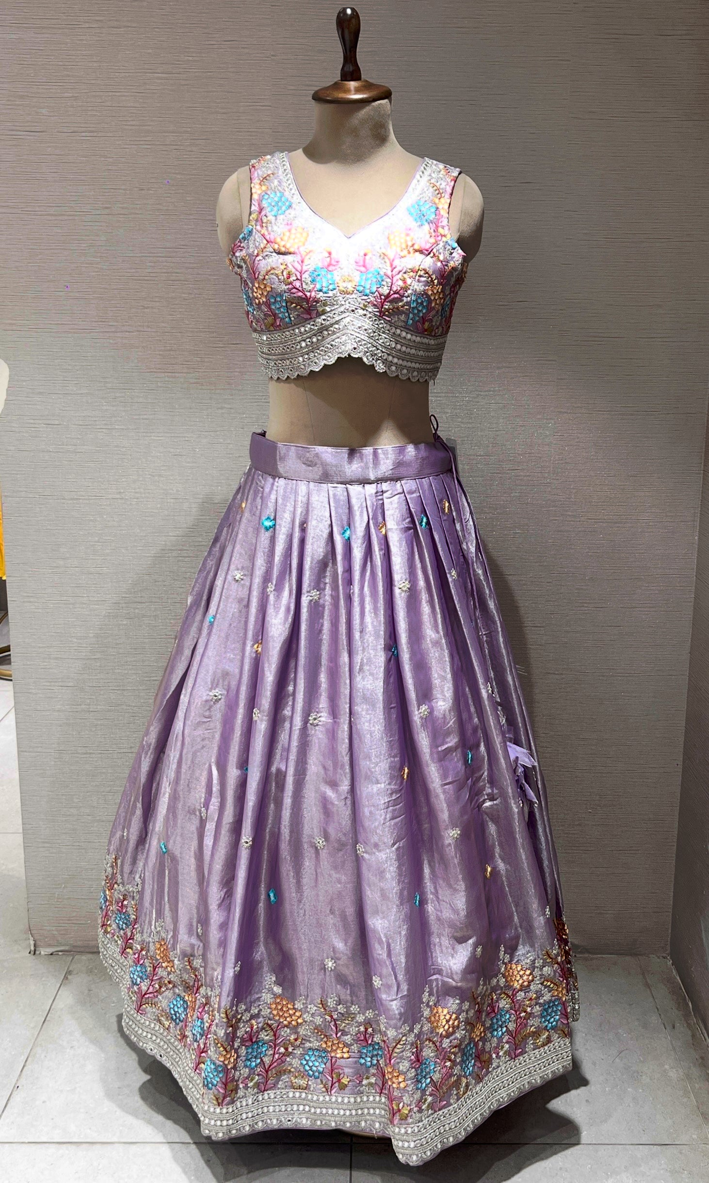 LILAC EMBROIDERED LEHENGA CHOLI