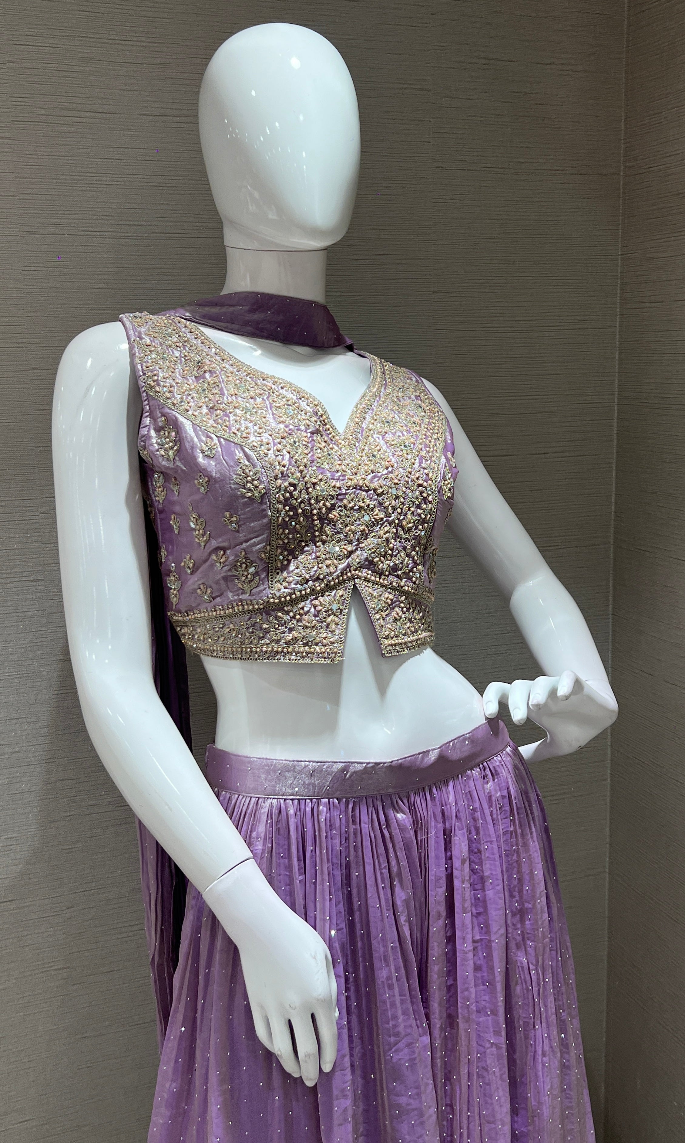 Lilac EMBROIDERED palazzo SET