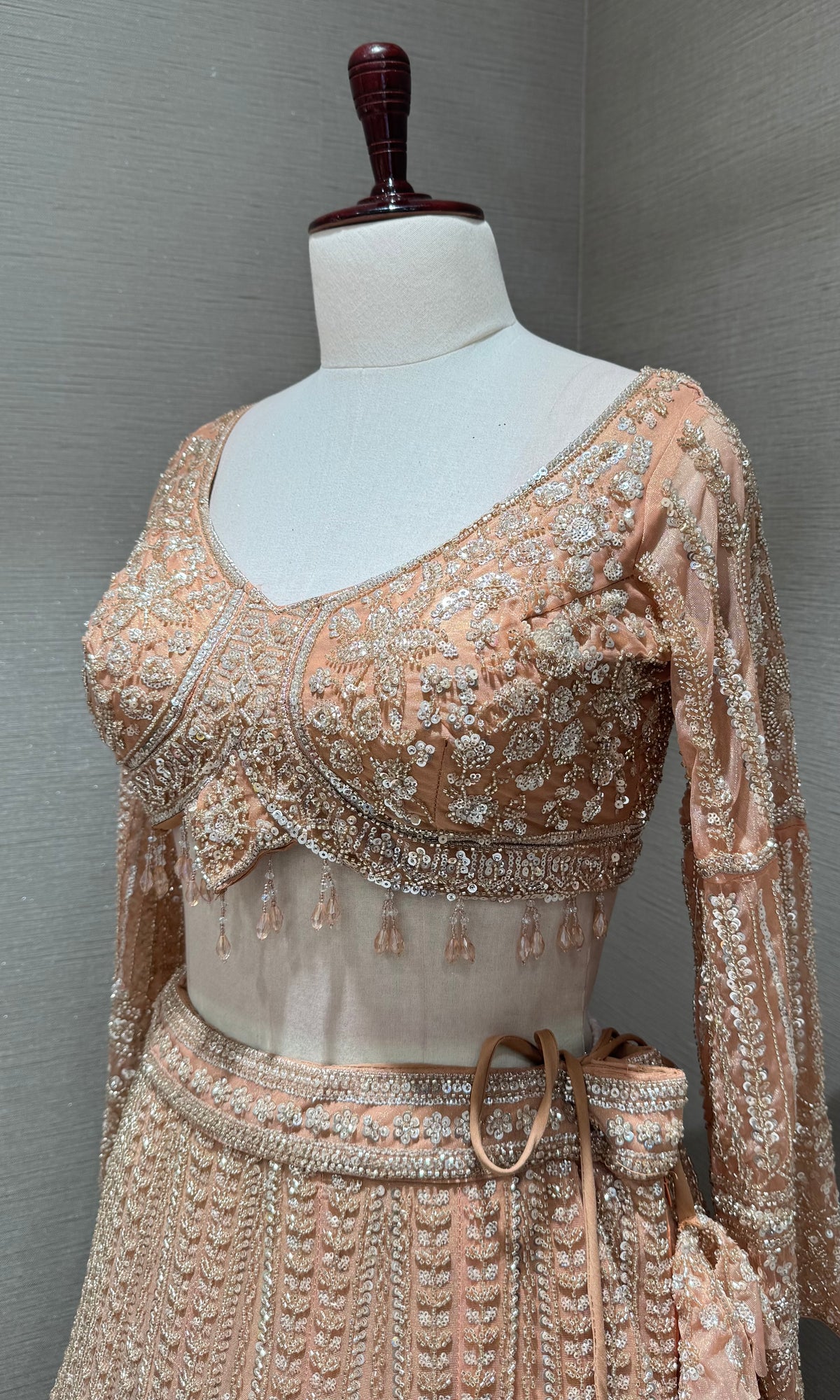 Moee Floral Embroidered Lehenga set