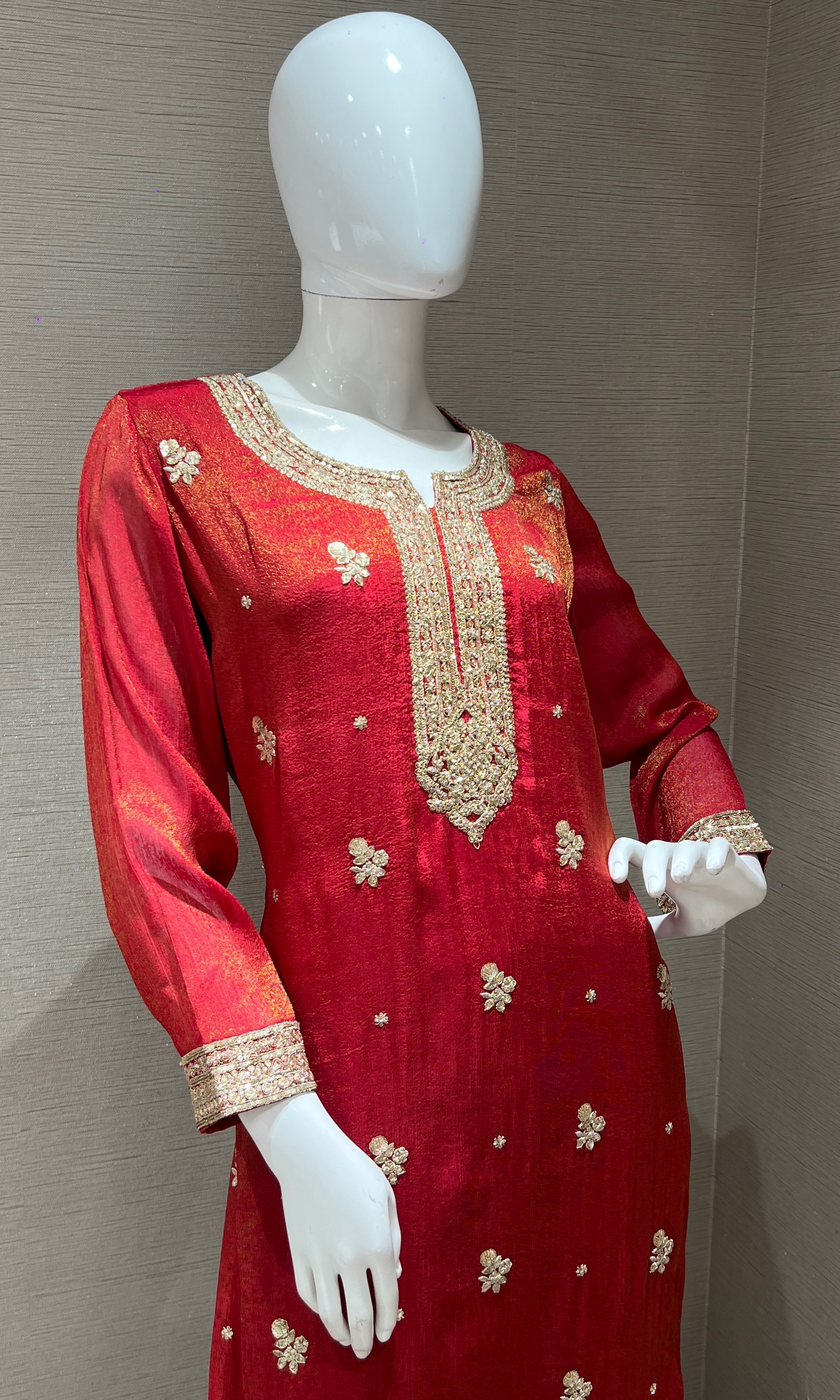 Cosmic Red Kurta Set