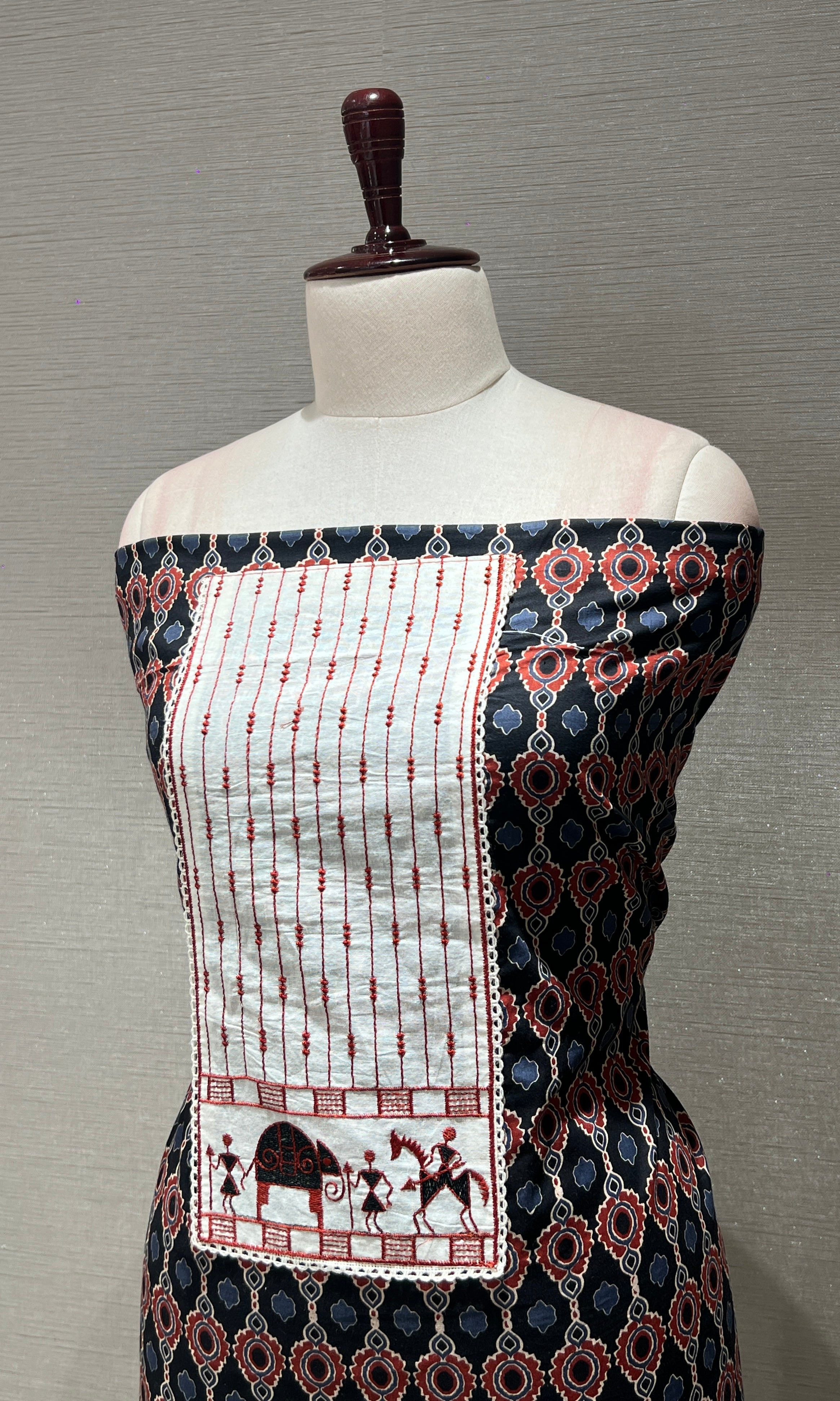 BLACK dress material