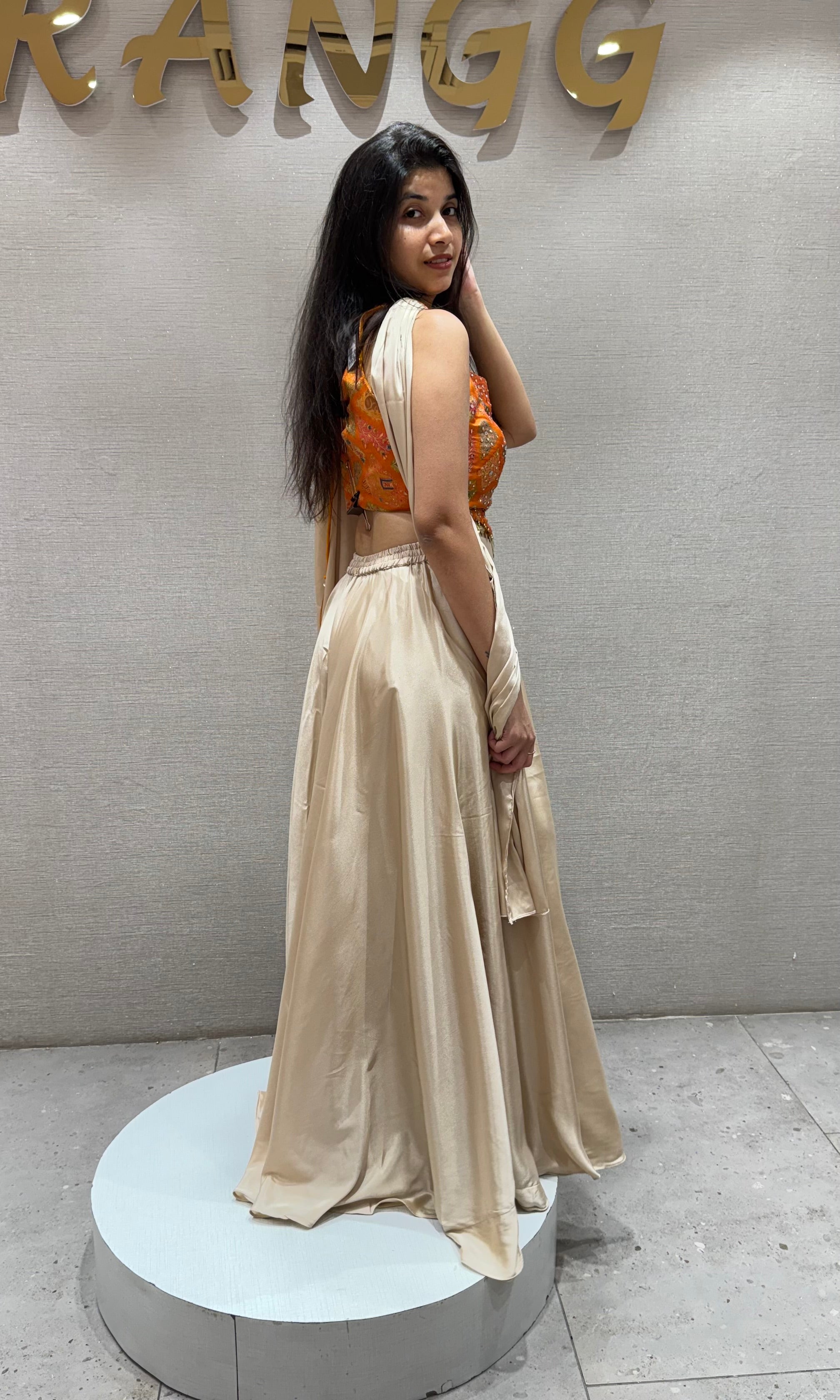 MUSTARD YELLOW Embroidered Palazzo