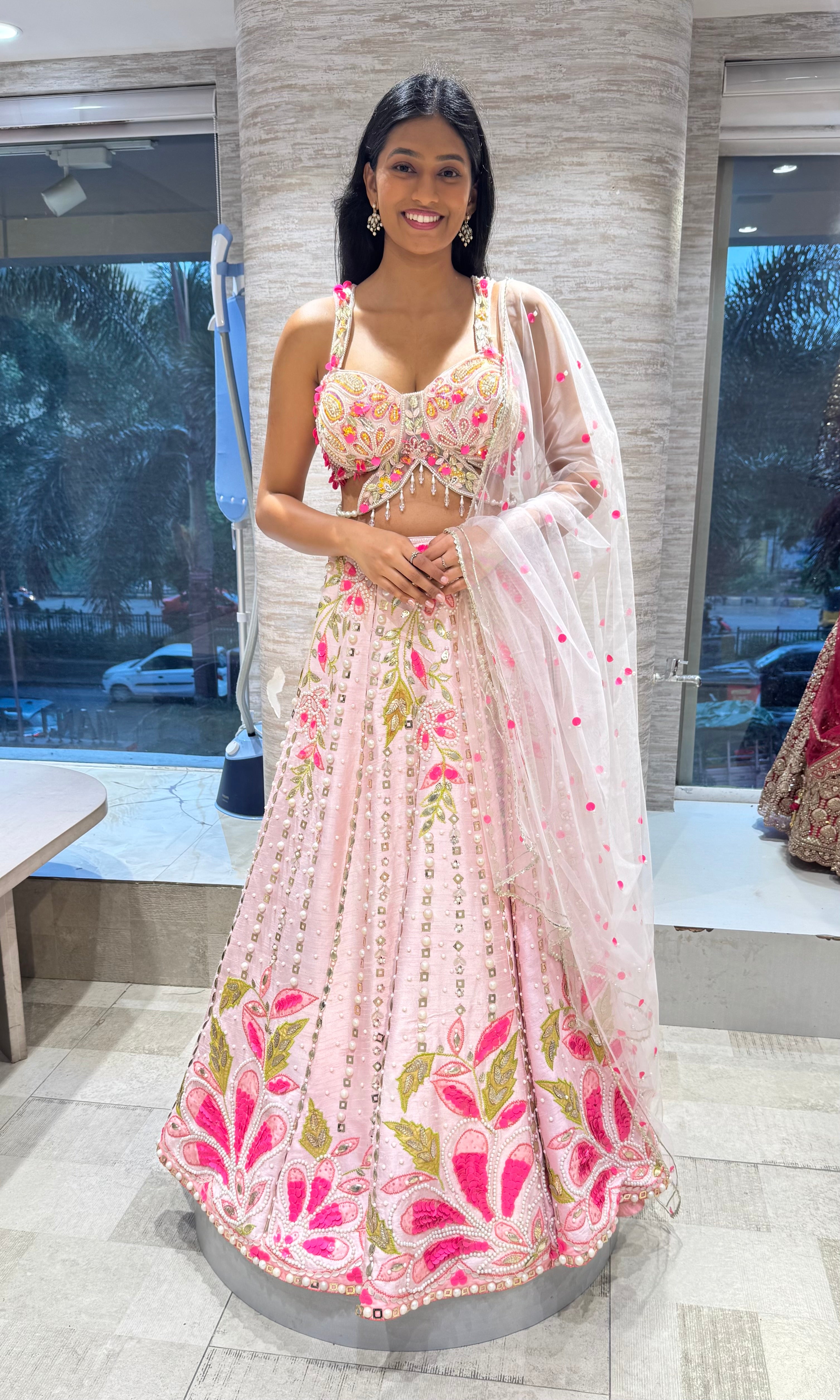 Light Pink Ethnic Lehenga choli