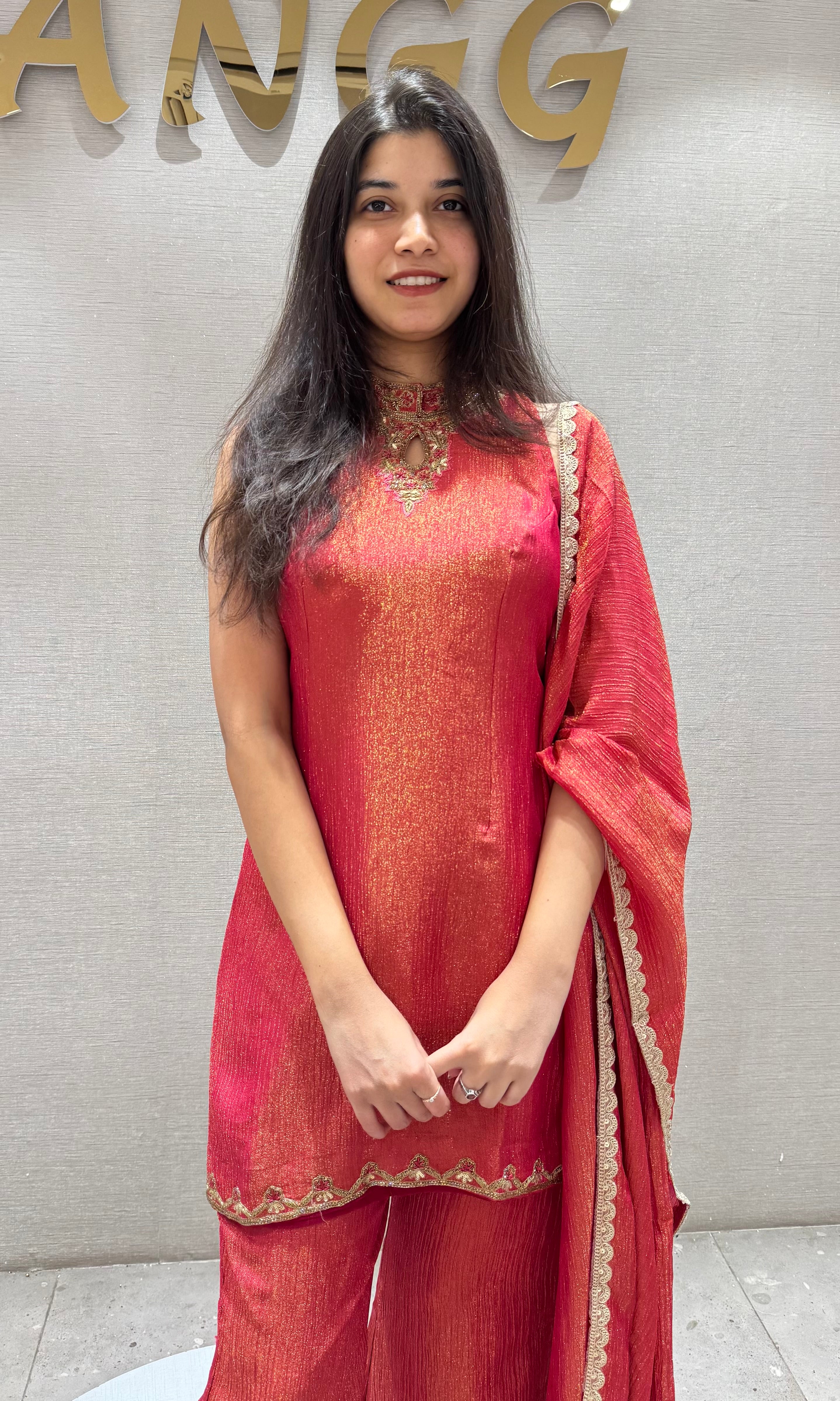 The Royal PINK Sharara Festive Glow
