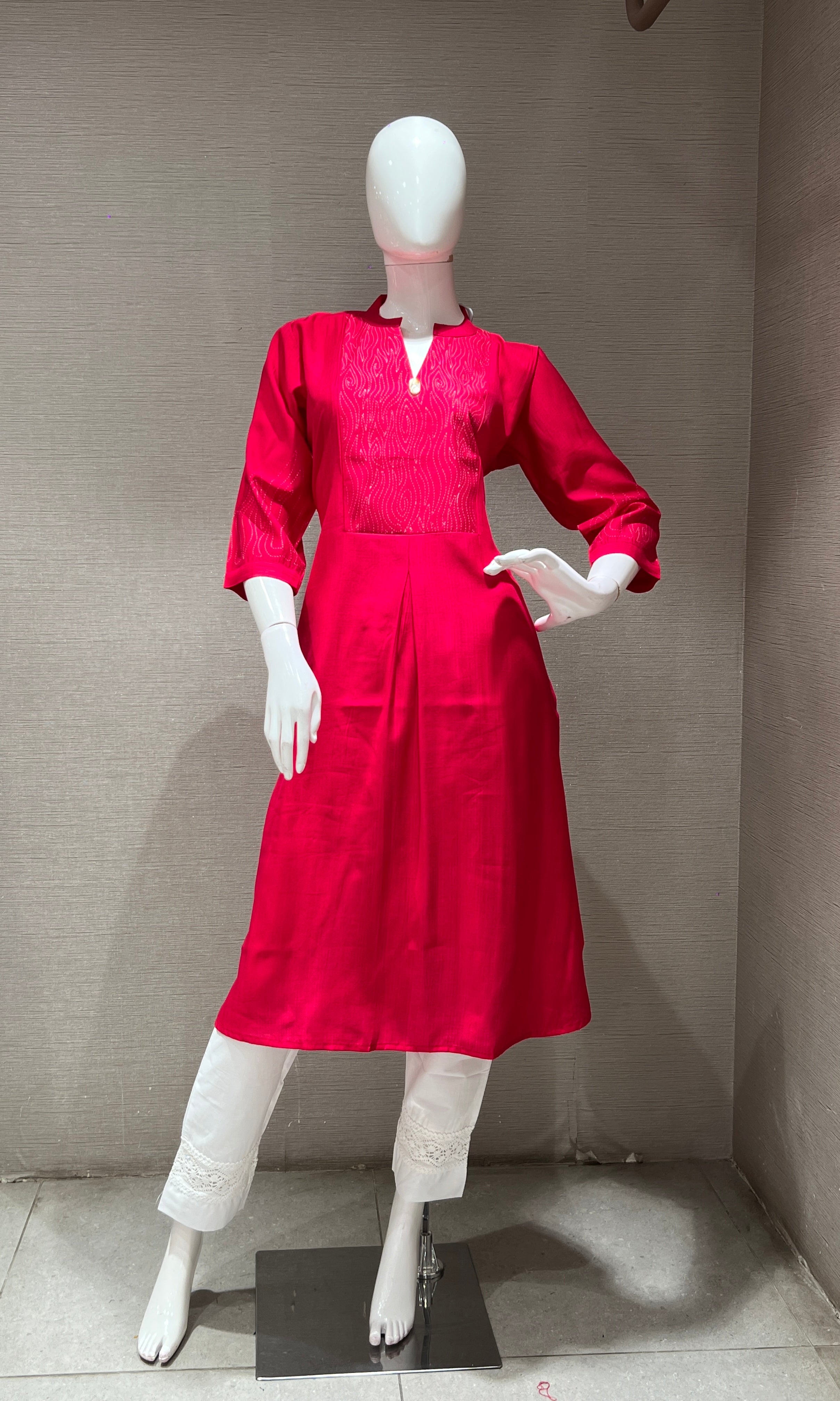 Rani pink KURTI TOP