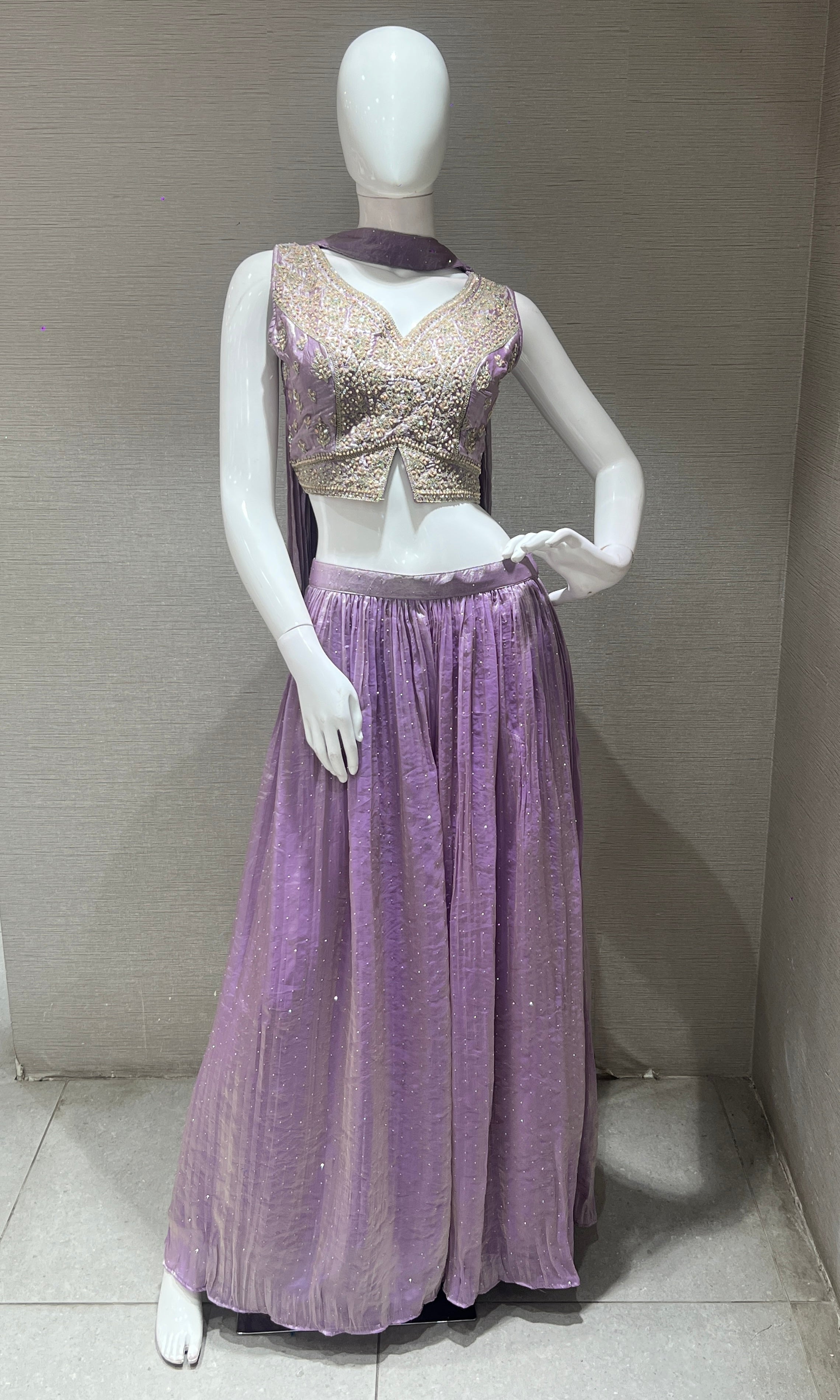 Lilac EMBROIDERED palazzo SET