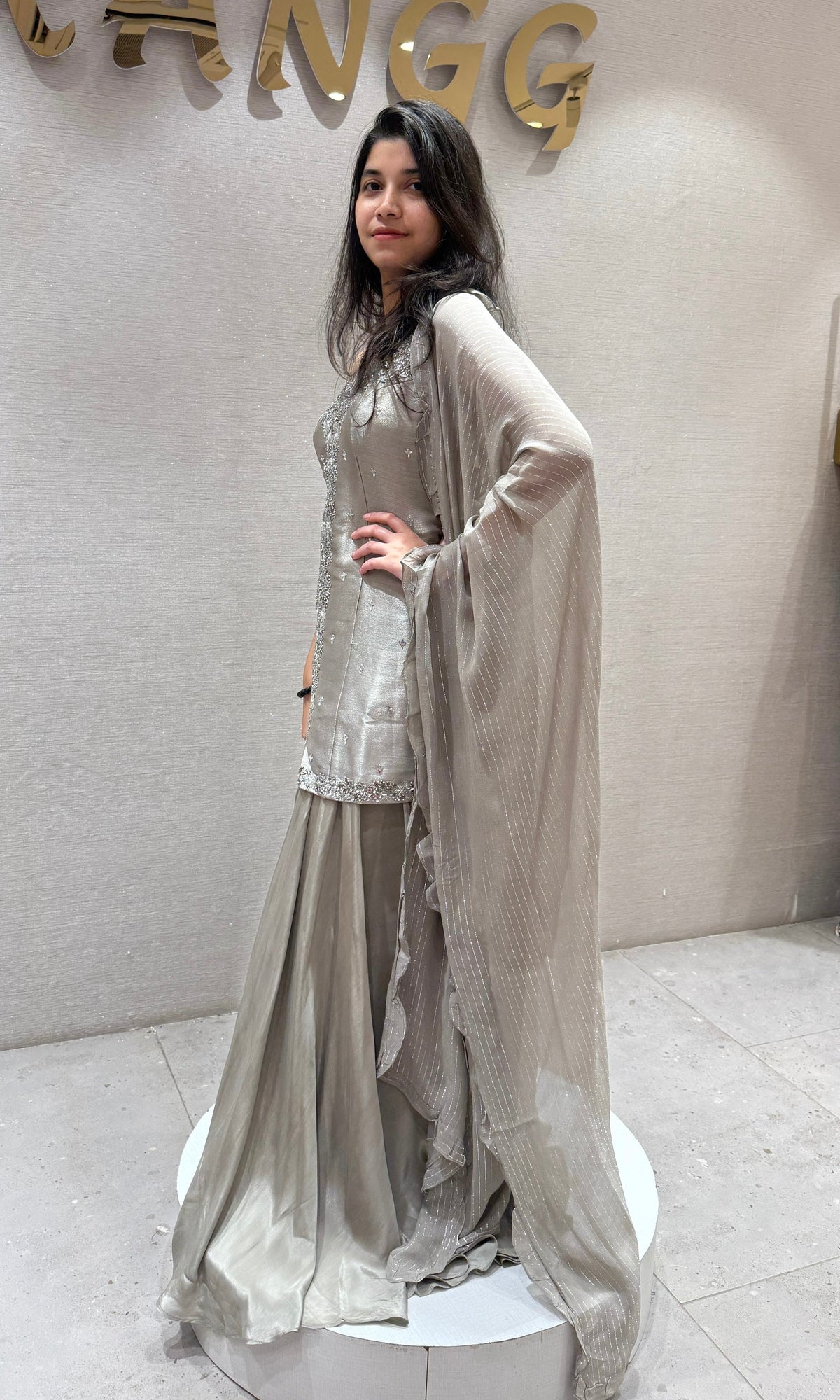 Grey palazzo