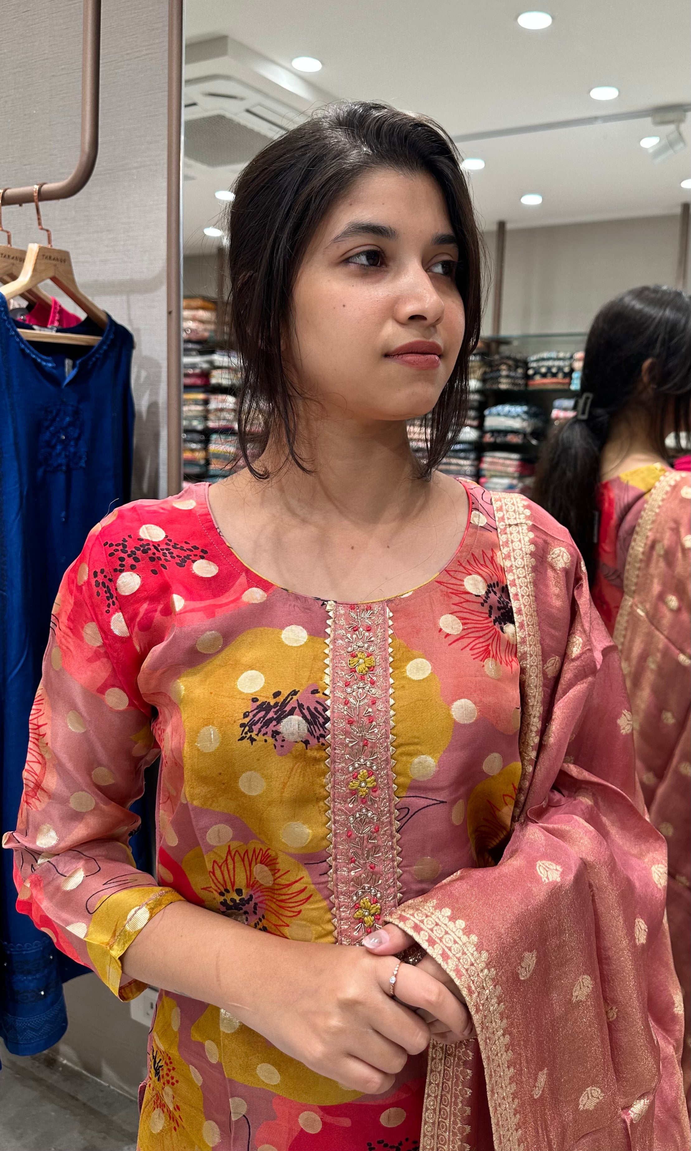 Multi colour kurta set