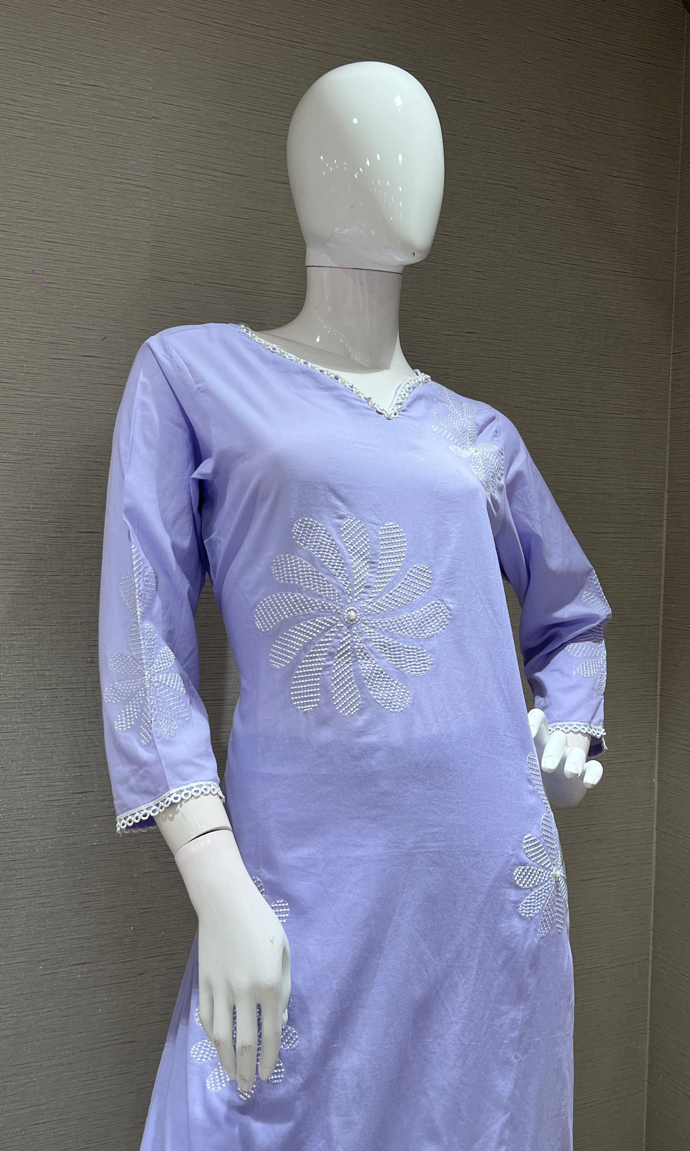 Lavender FLORAL KURTA SET