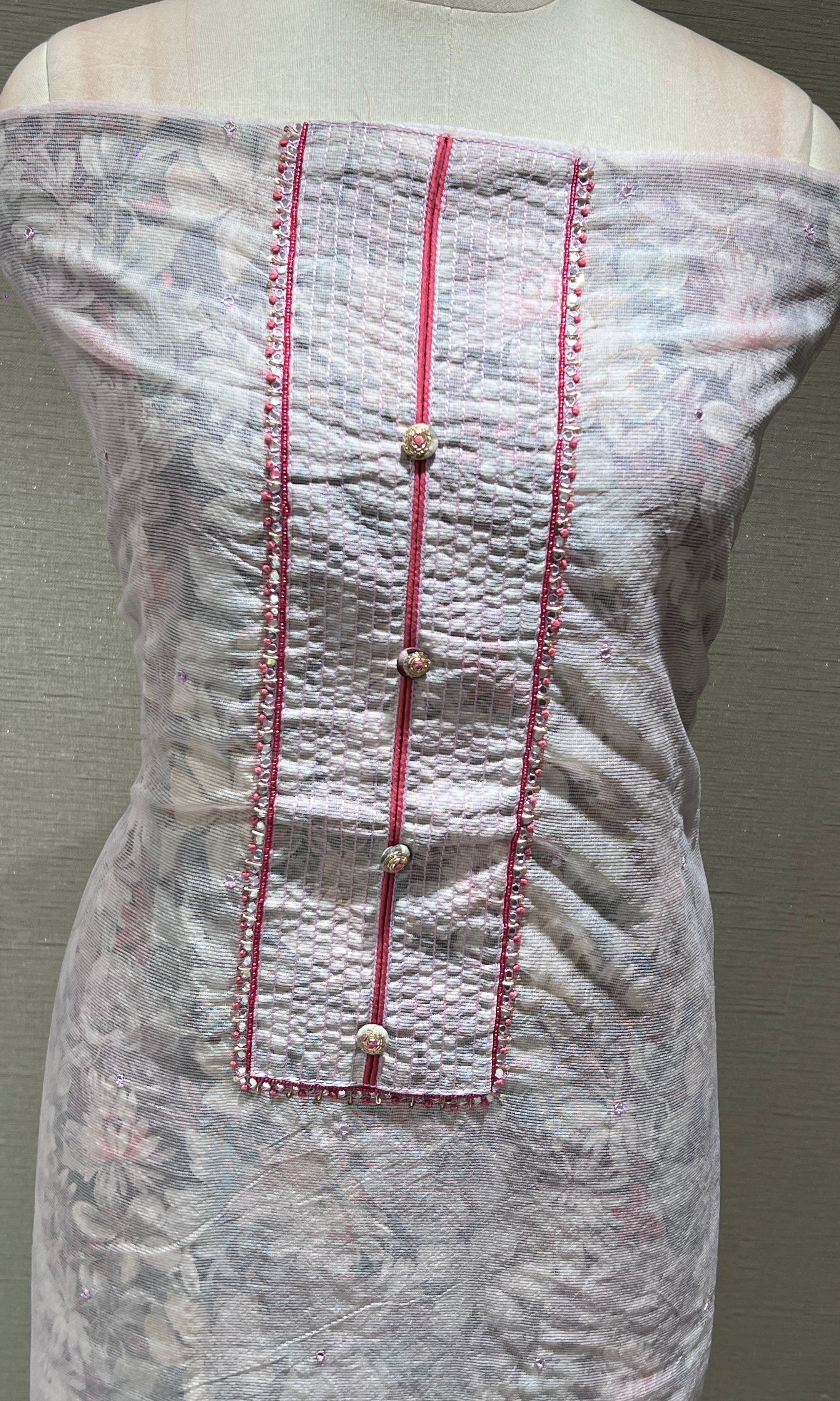 Light purple dress material