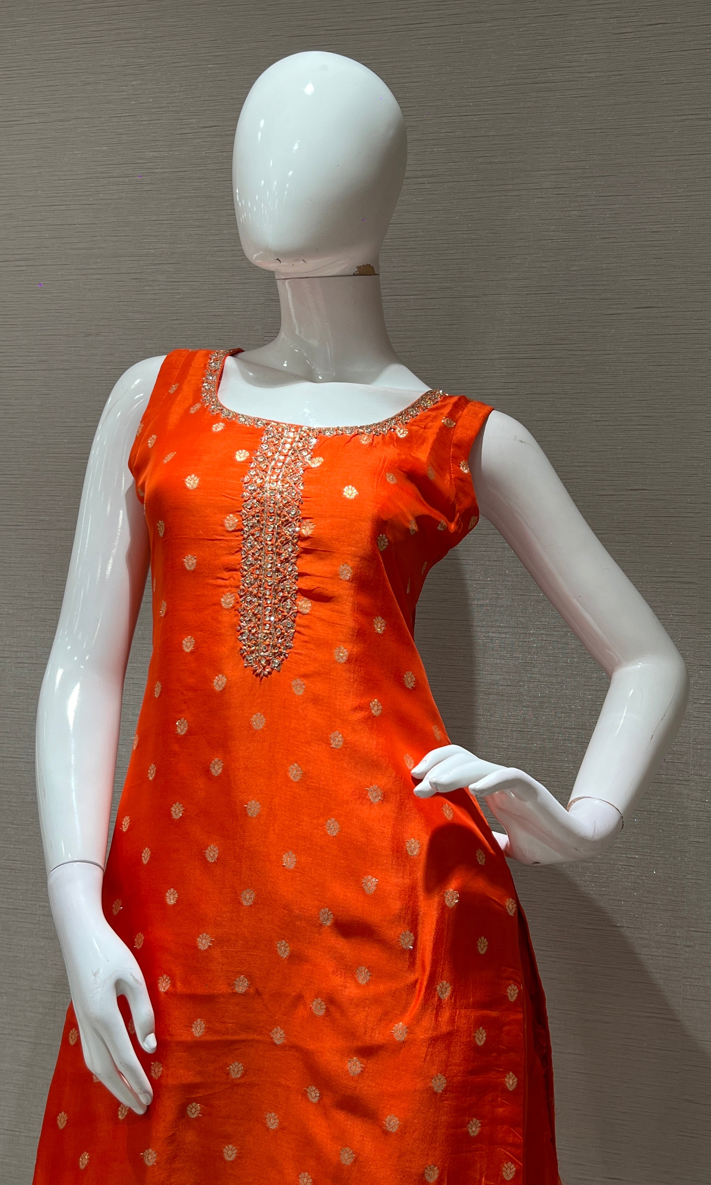 Radience Orange kurta set