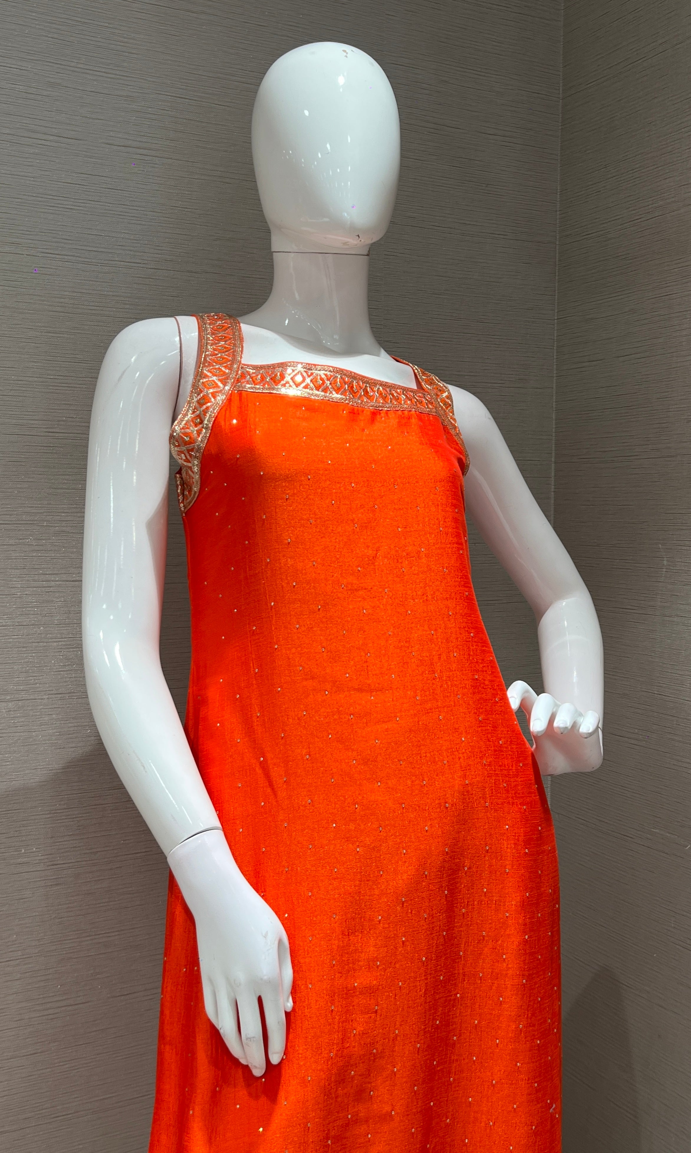 Orange kurta set