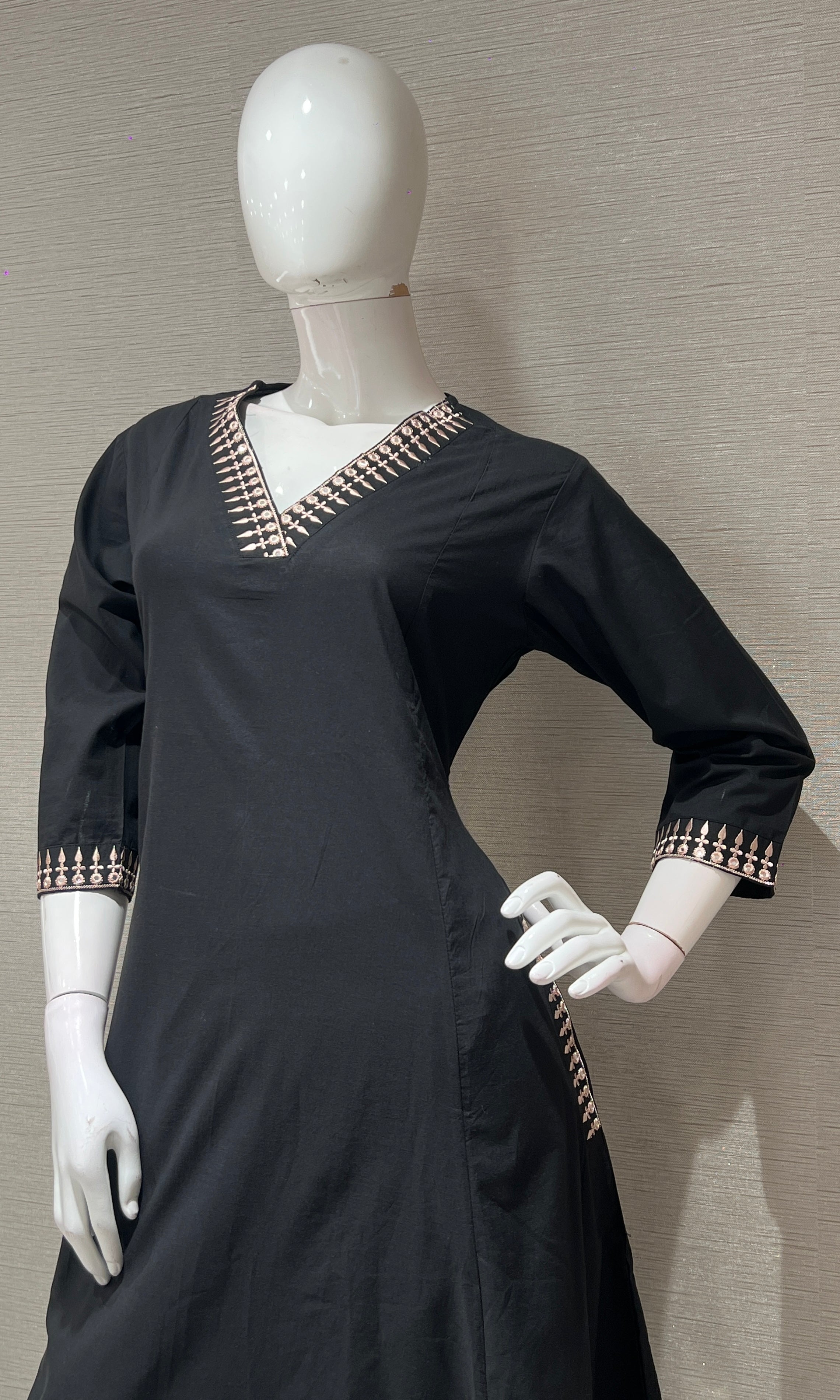 Black ETHNIC kurta set