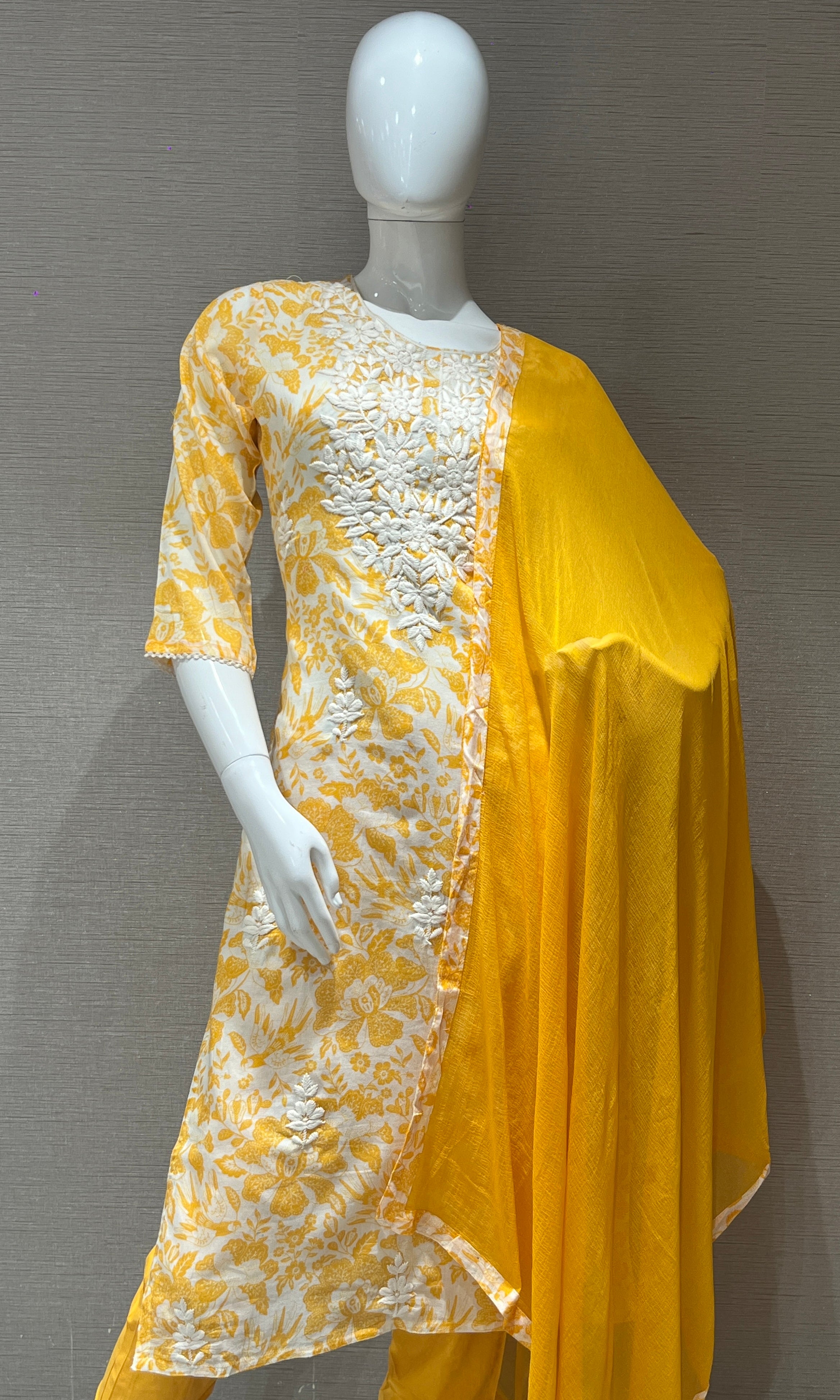 Yellow kurta set 3223