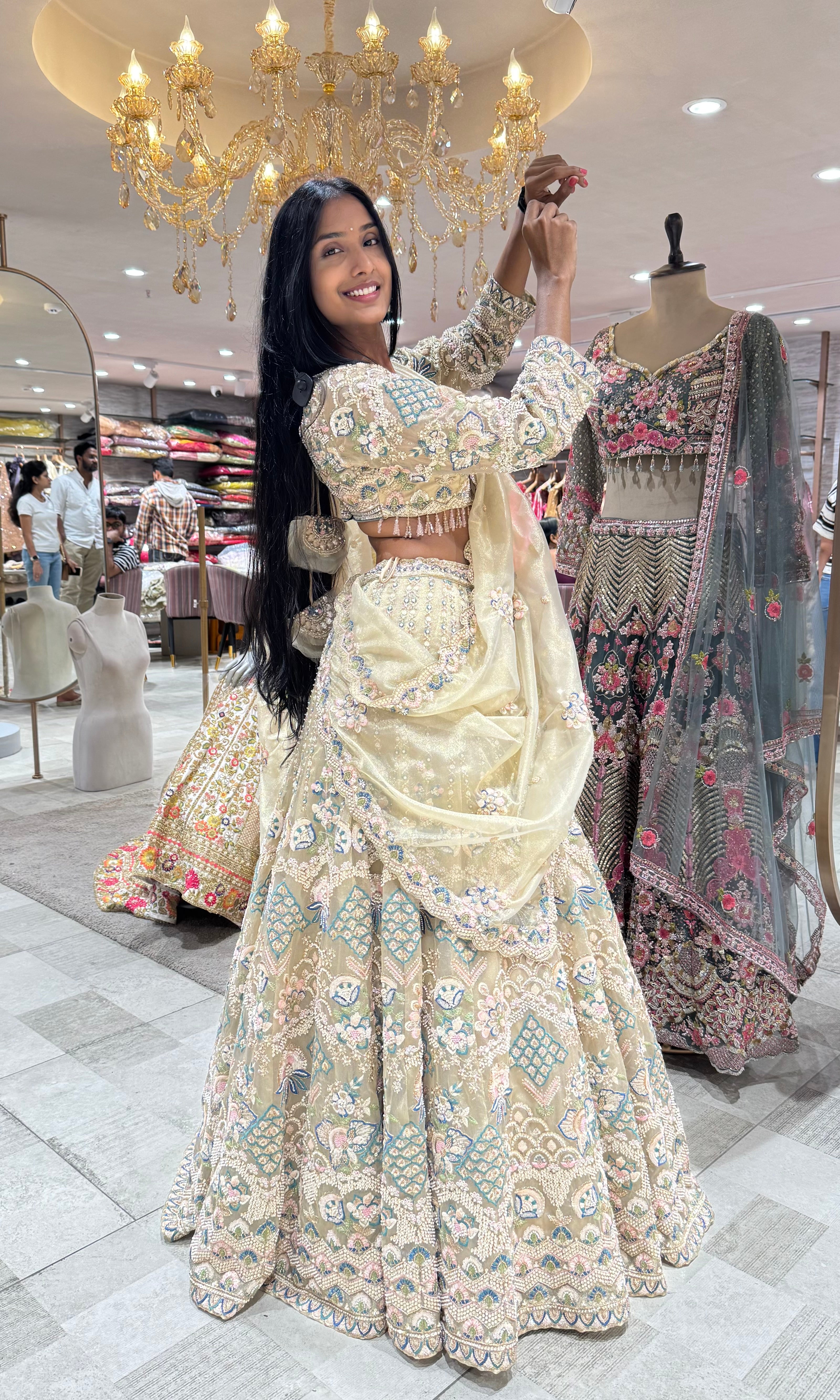 Royal Gold Embellished Bridal Lehenga