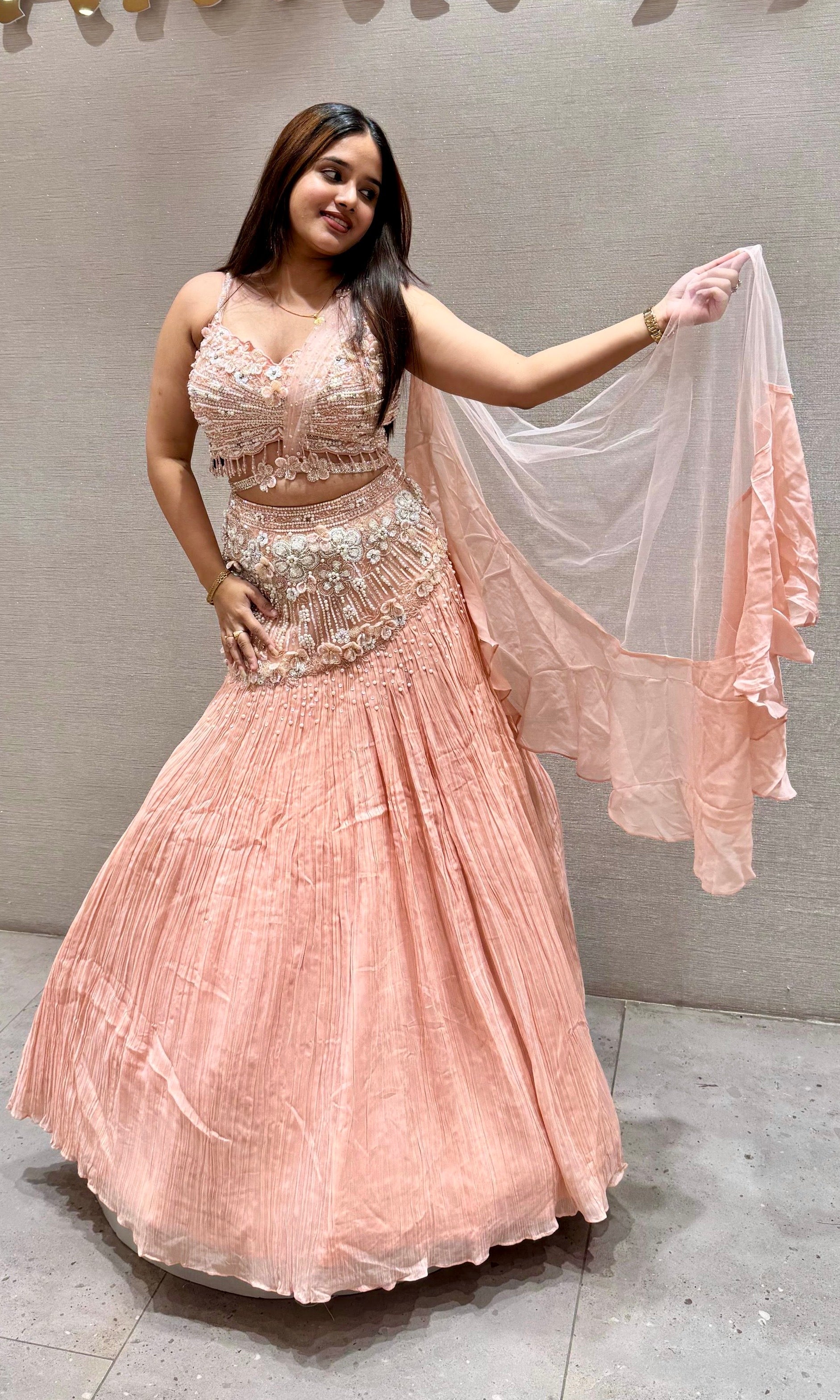 Peach Lehenga