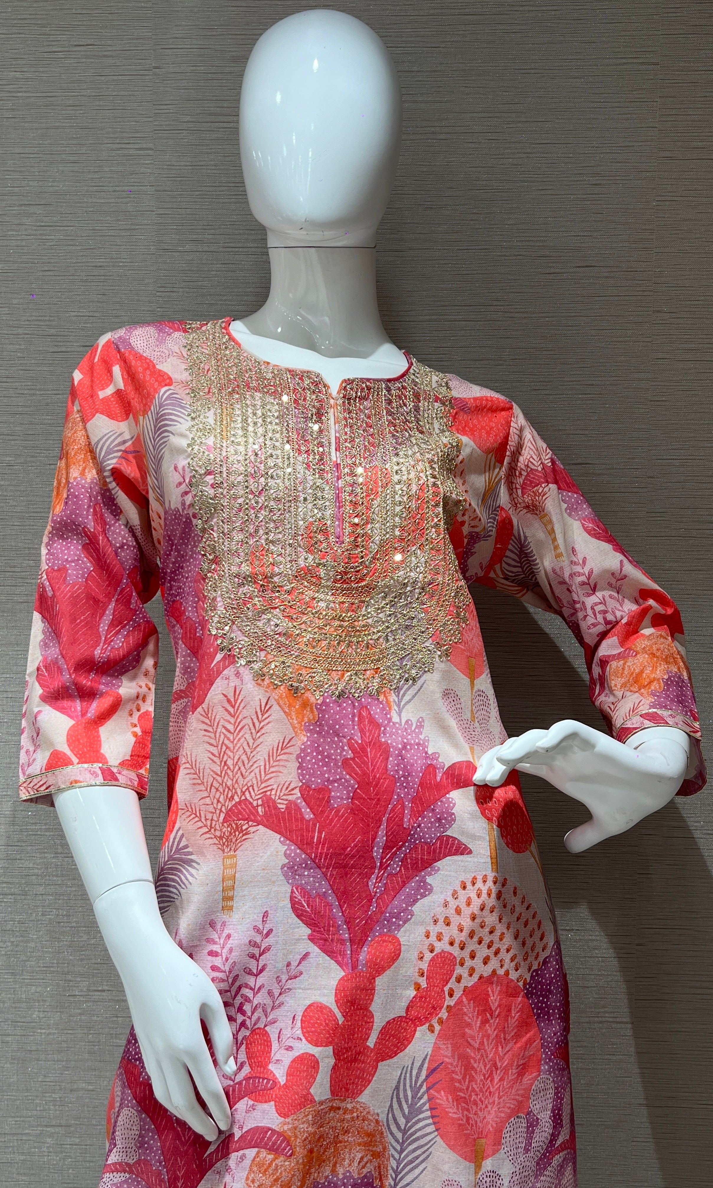 Pink kurta set