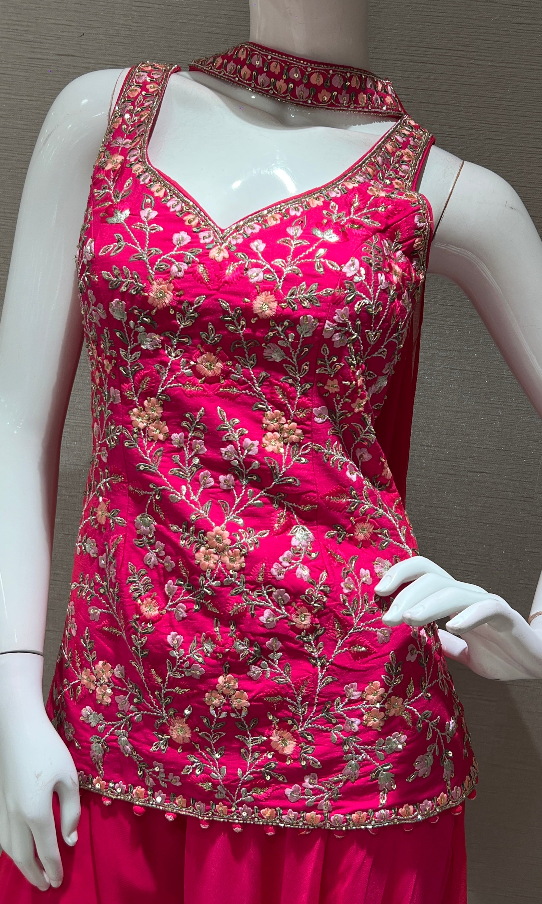 Pink FLORAL palazzo SET