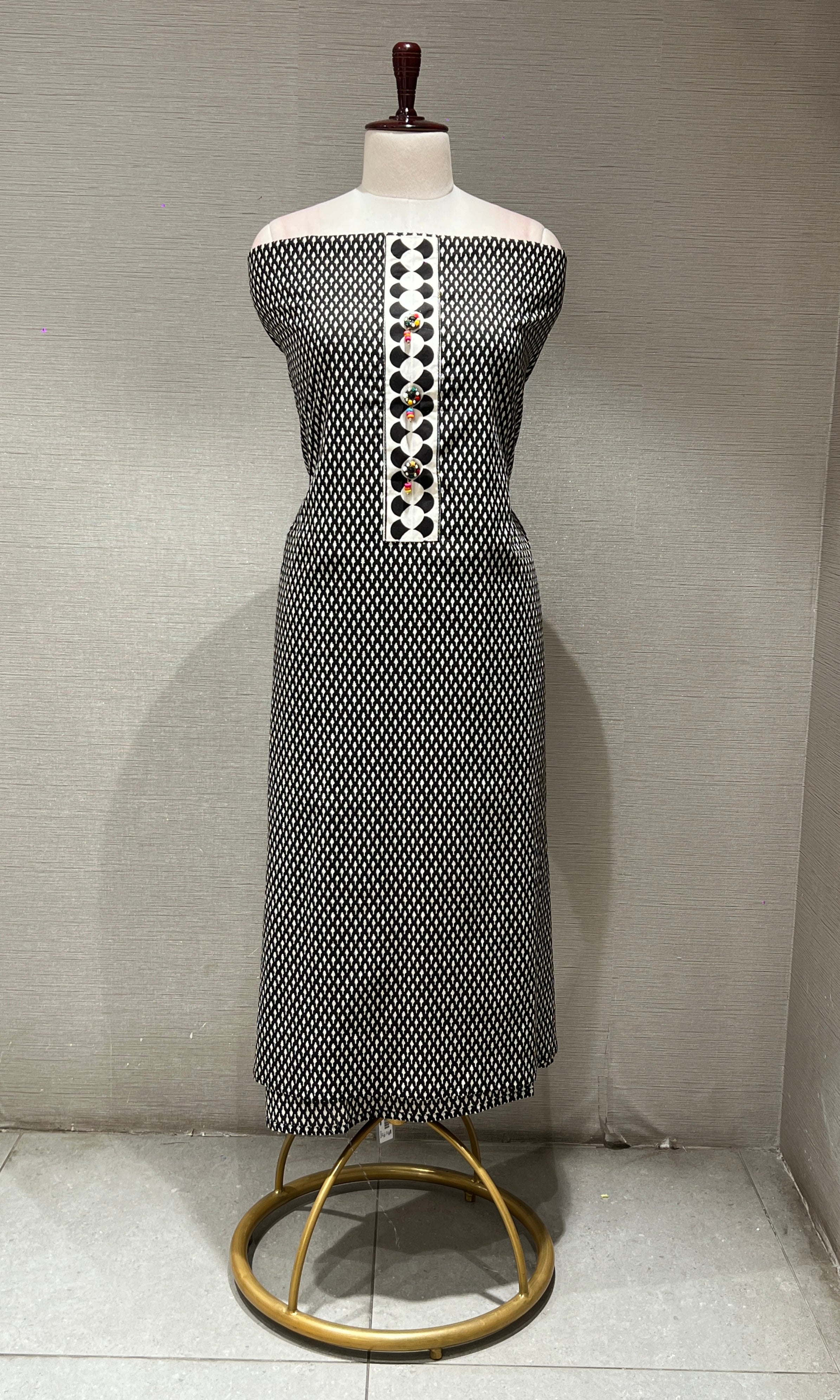 Black dress material