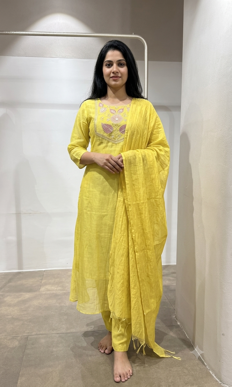 Liril Elegance Floral Embroidered Kurta Set