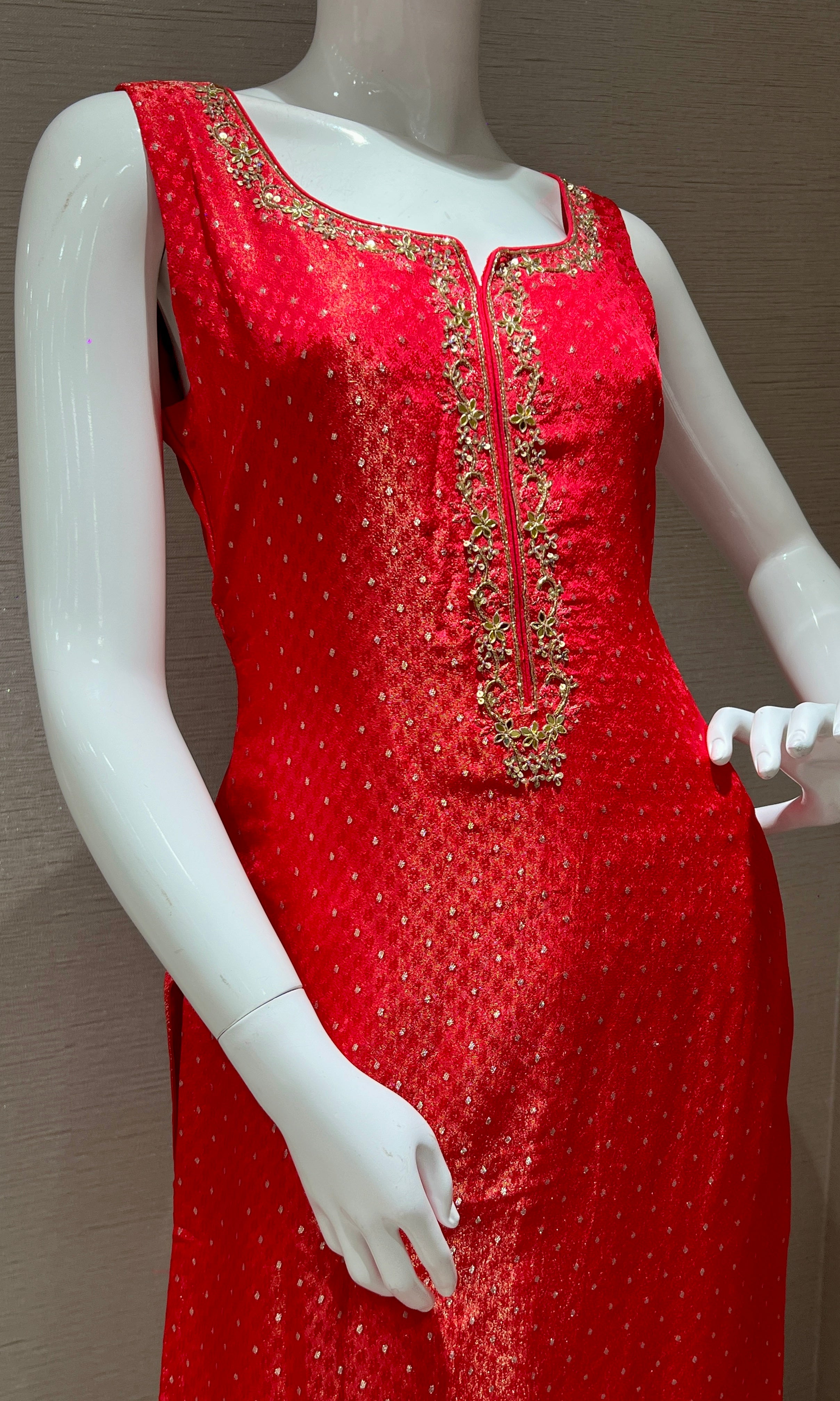 Pink kurta set with banarasi dupatta