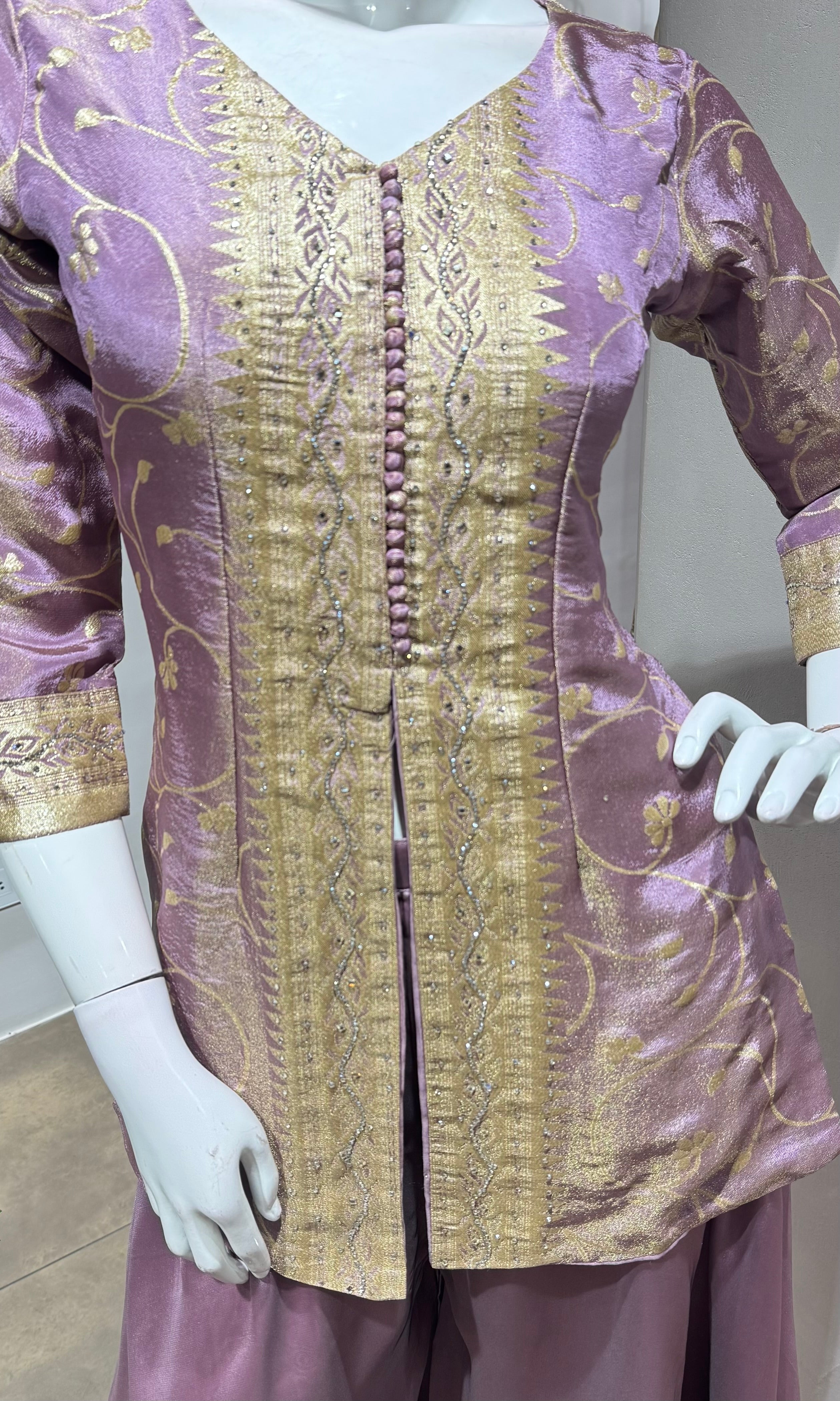 Lilac elegant palazoo set