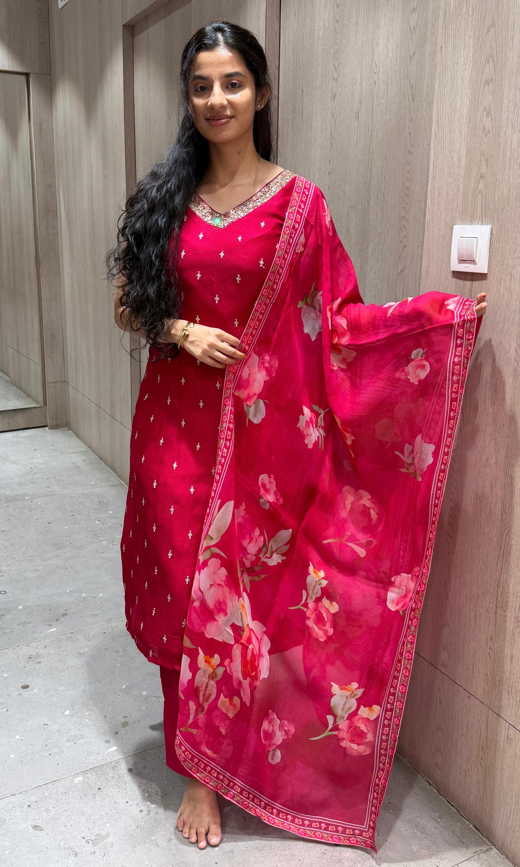 Pink kurta set