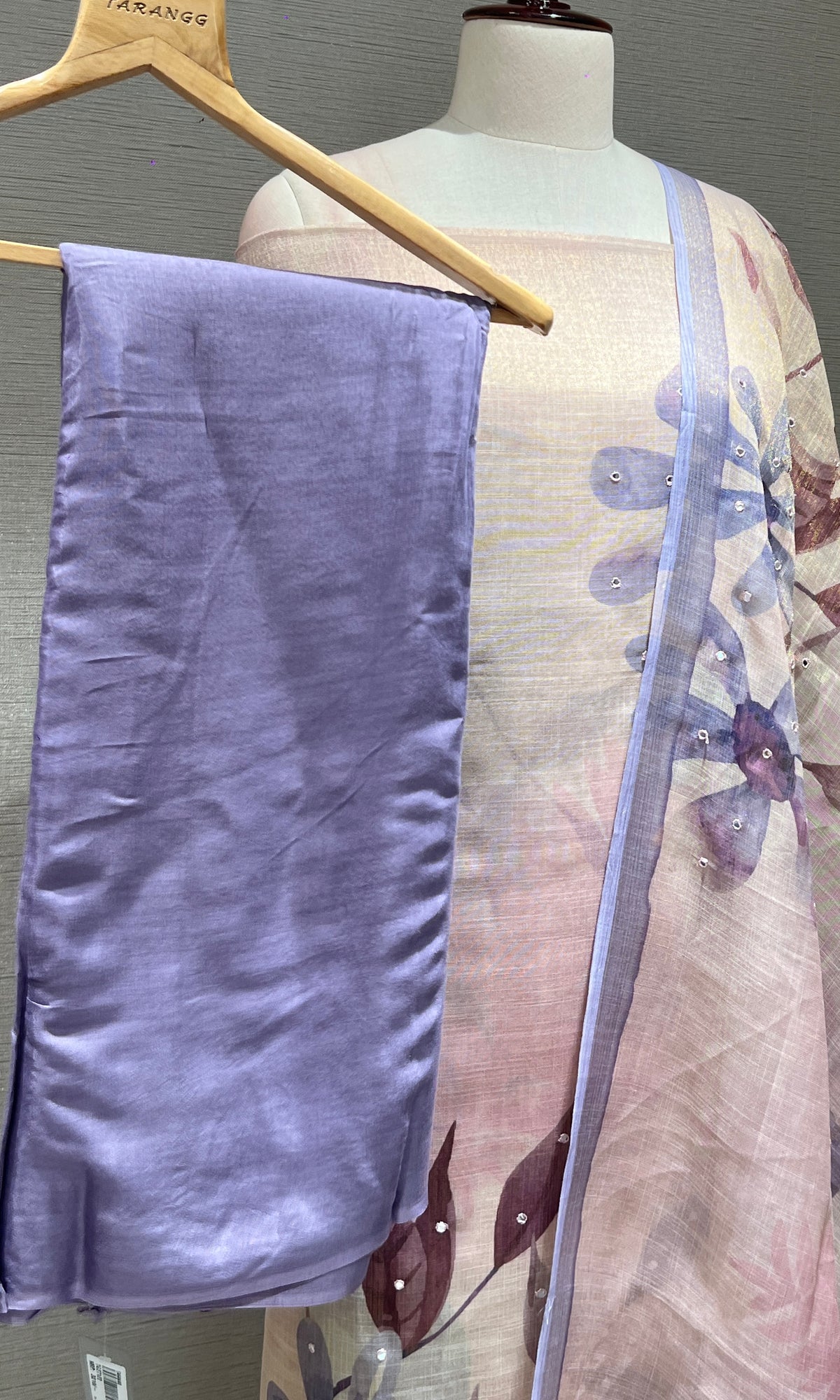 Purple dress material