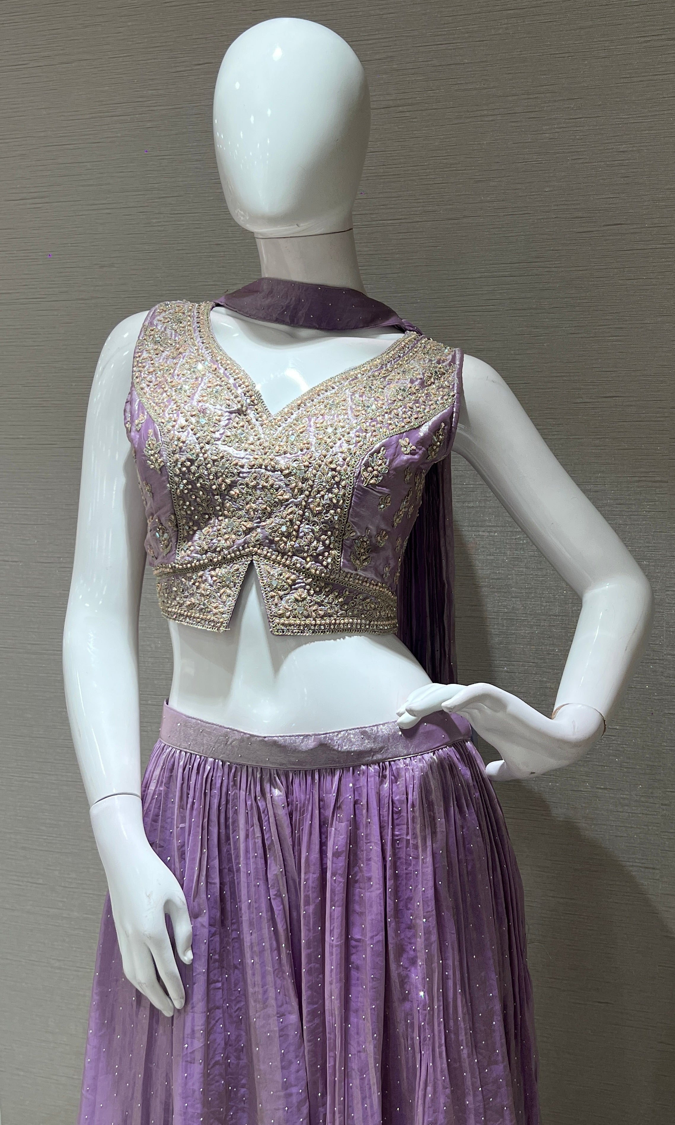 Lilac EMBROIDERED palazzo SET