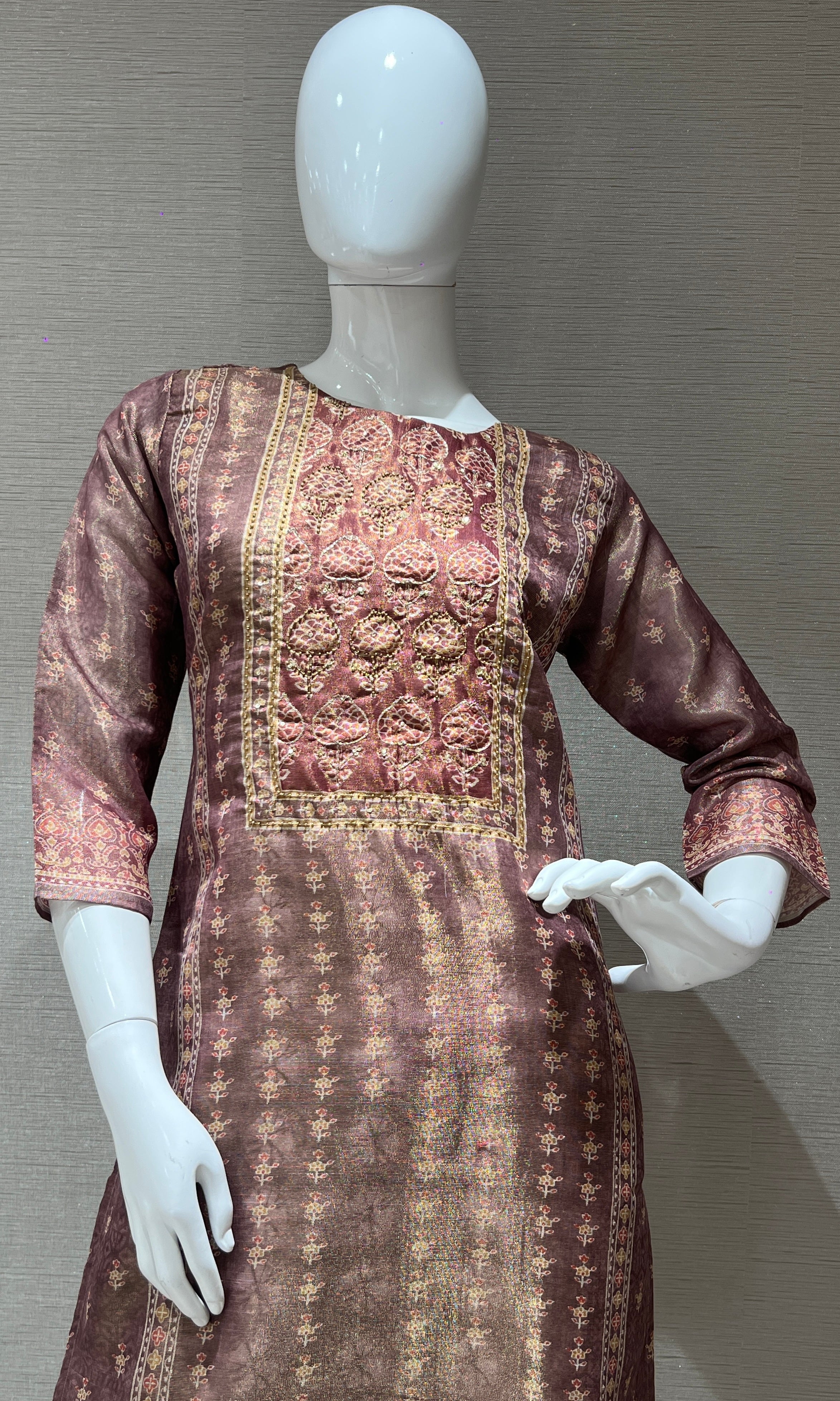 Light brown kurta set