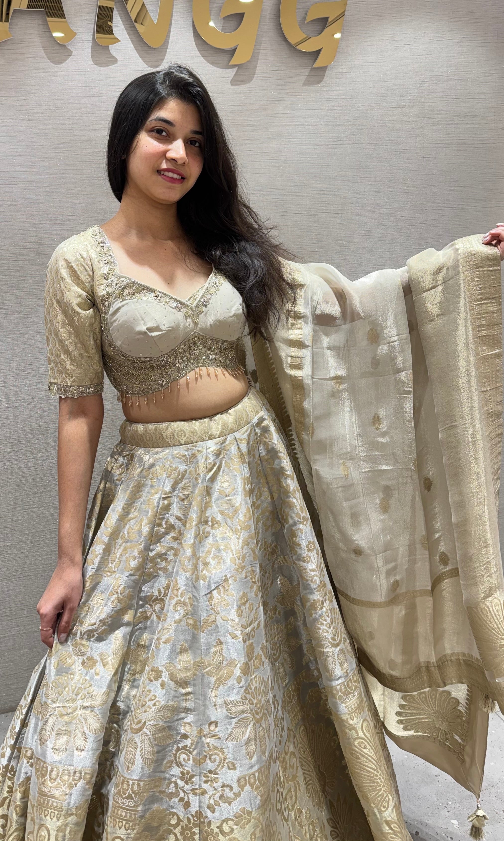 BEAGH FLORAL LEHENGA WITH ELEGANT BLOUSE